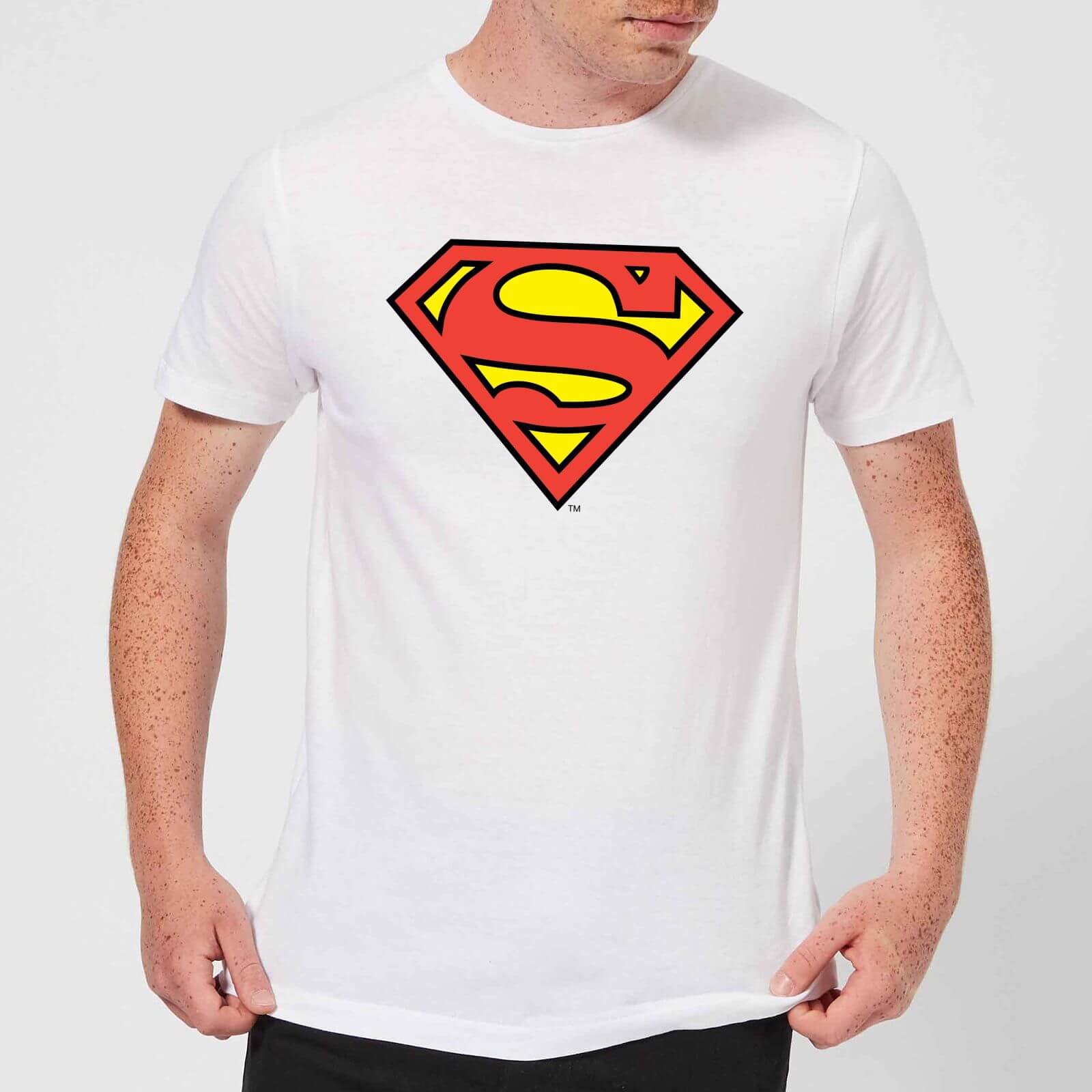 Dc Comics Dc originals official superman shield men's t-shirt - white - xl