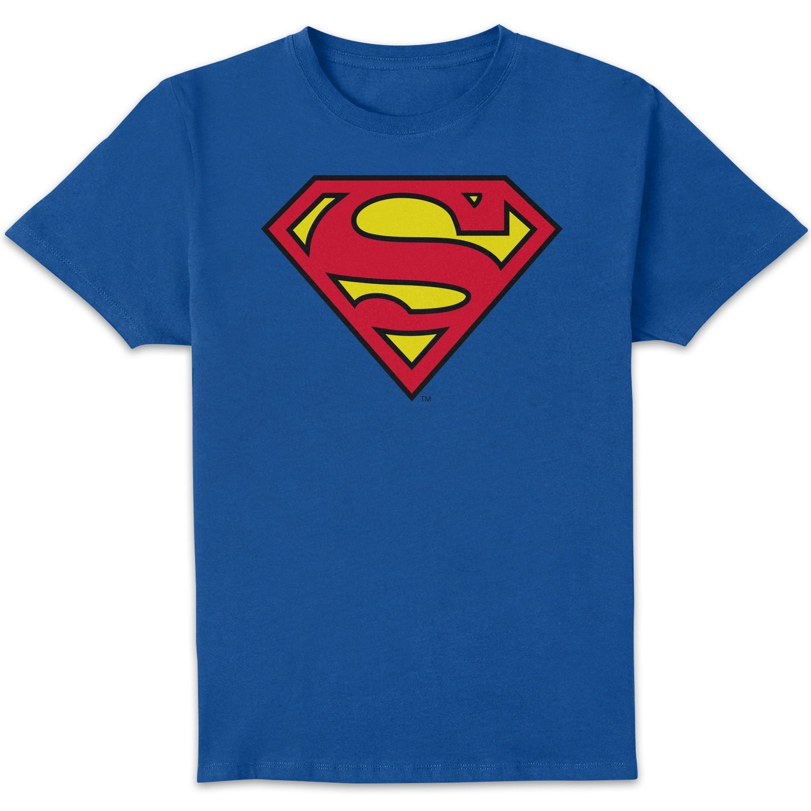 DC Originals Official Superman Shield Men's T-Shirt - Royal Blue - L