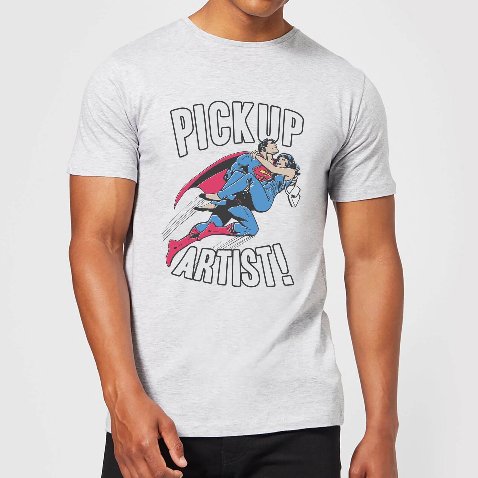 

T-Shirt Homme Superman Roi de la Drague DC Originals - Gris - M