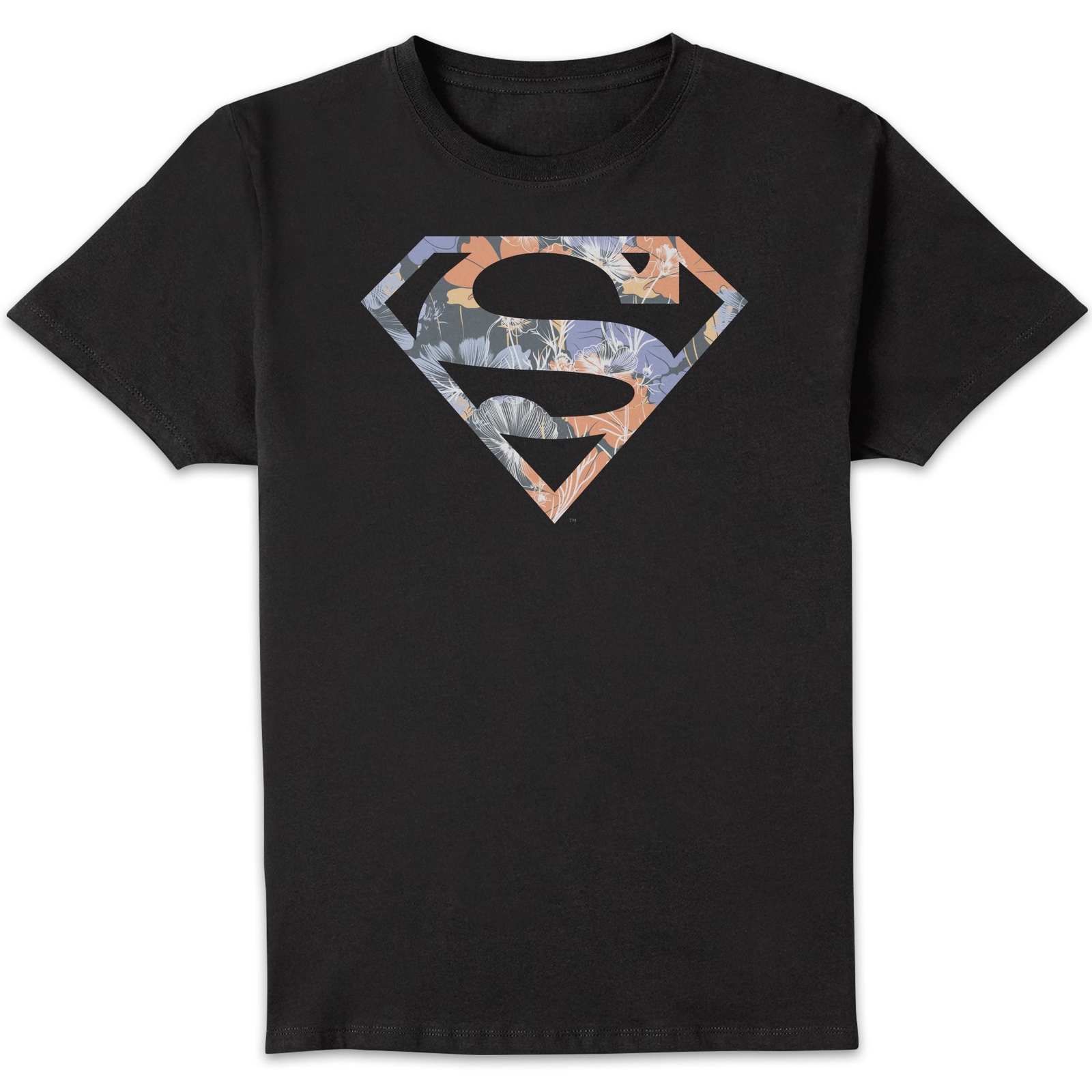 T-Shirt Homme Logo Superman Fleuri DC Originals - Noir - S