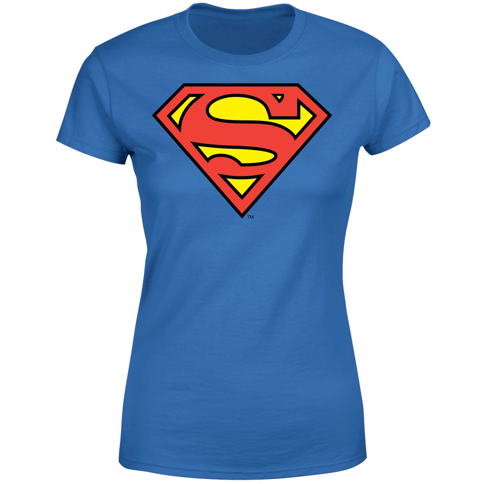 DC Originals Official Superman Shield Women's T-Shirt - Royal Blue - M - royal blue
