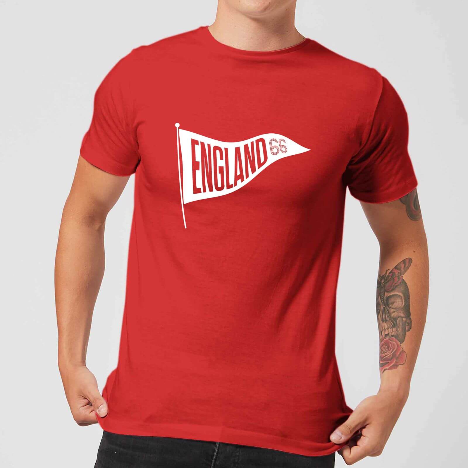 England Pennant Men's T-Shirt - Red - XS - Red