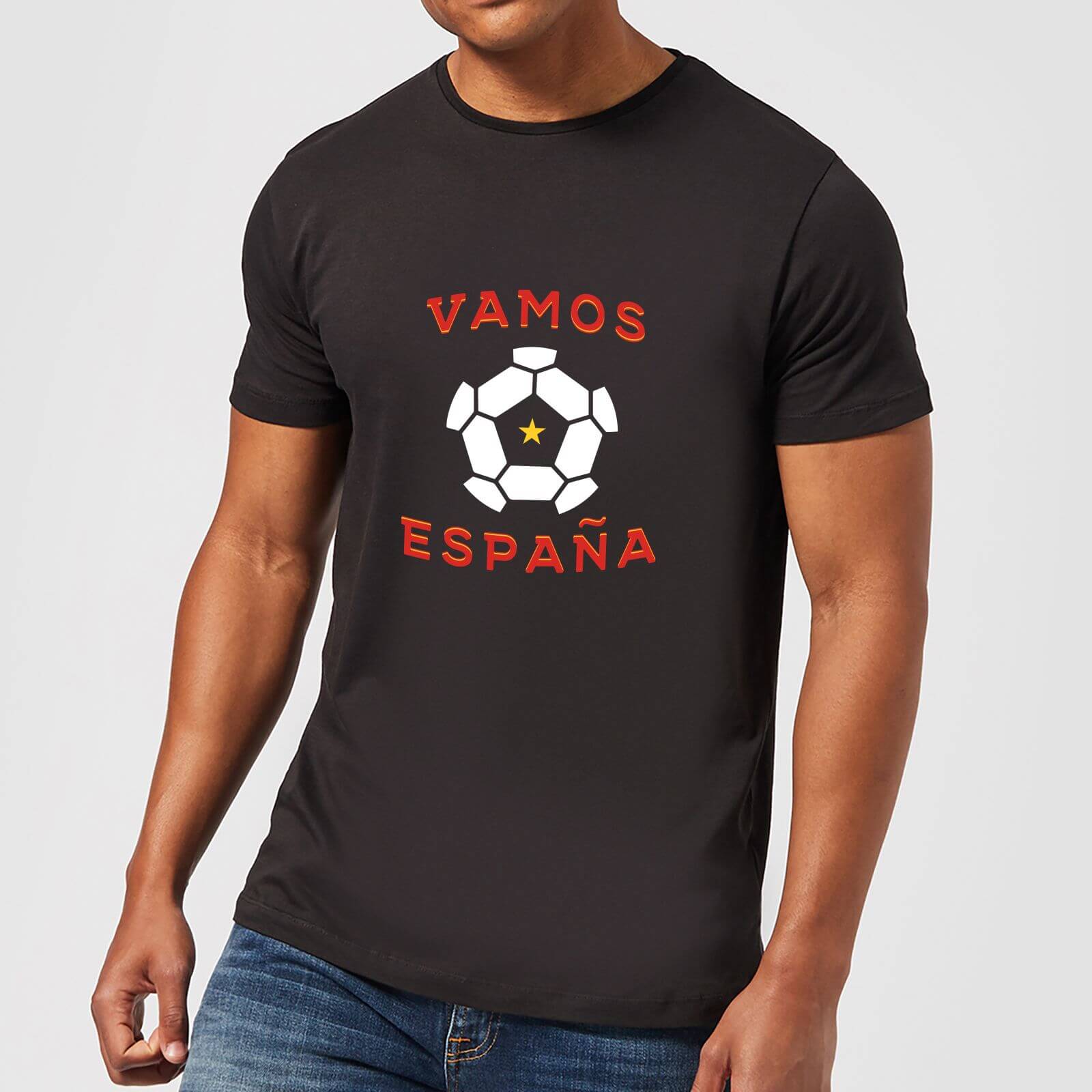 Vamos Espana Men's T-Shirt - Black - XS - Black