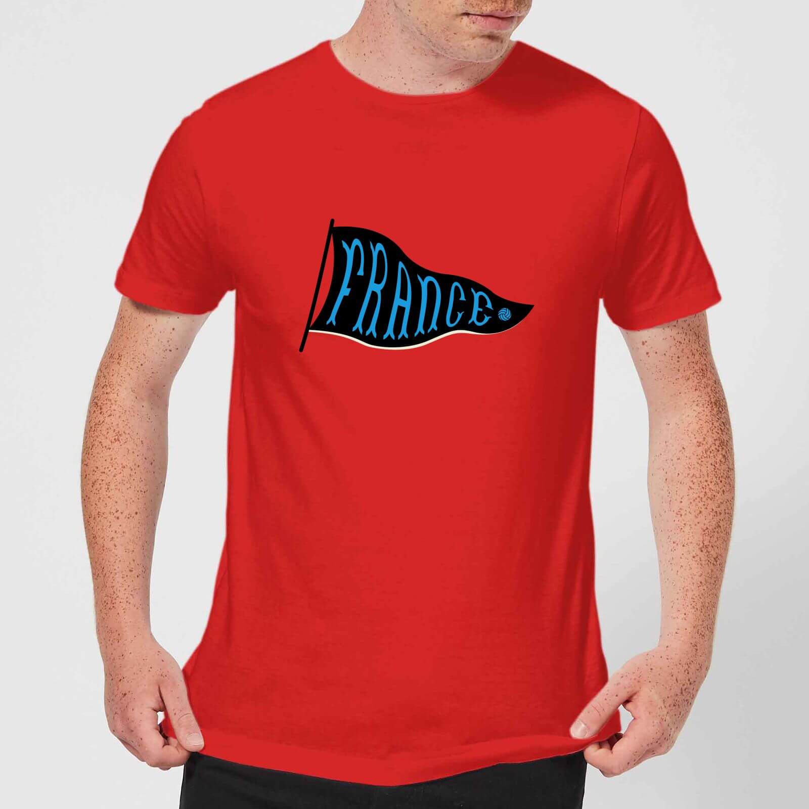 France Pennant Men's T-Shirt - Red - XS - Red