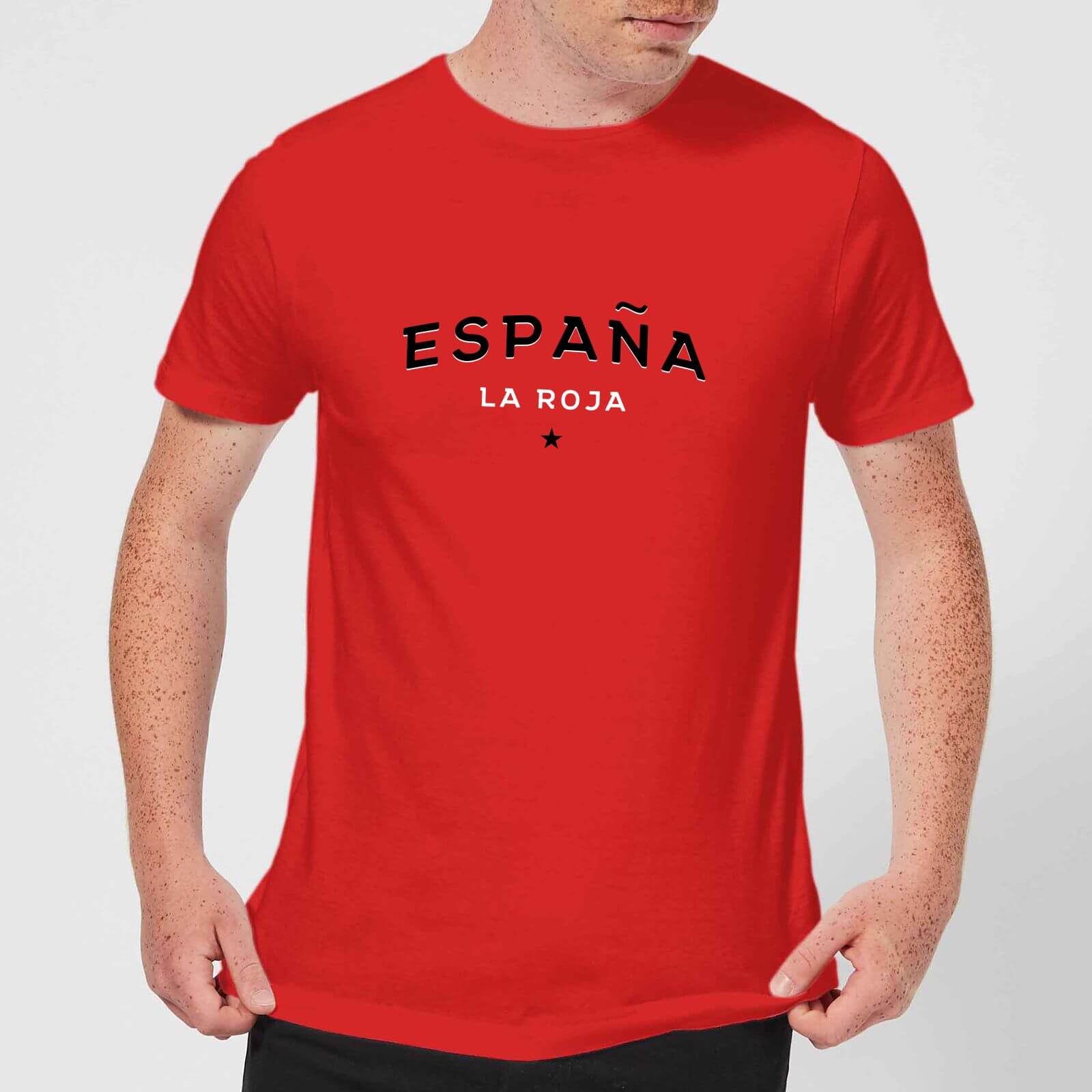 Espana La Roja Men's T-Shirt - Red - XS - Red