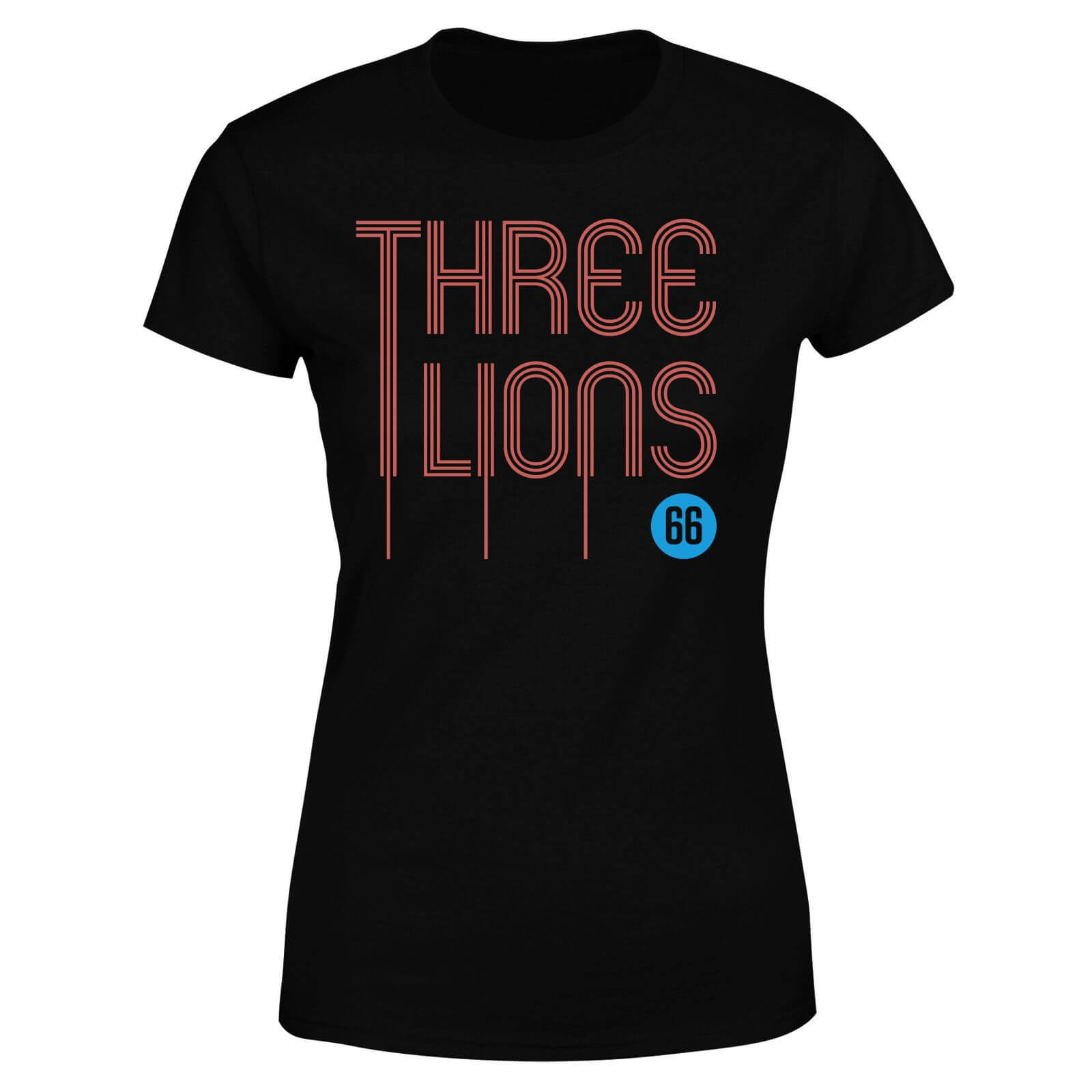 Three Lions Women's T-Shirt - Black - 4XL - Black