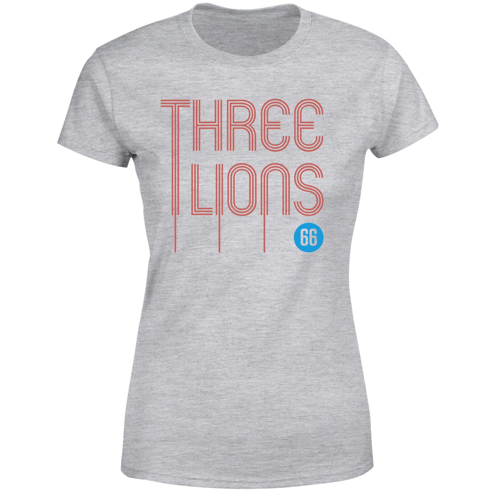 Three Lions Women's T-Shirt - Grey - 5XL - Grey