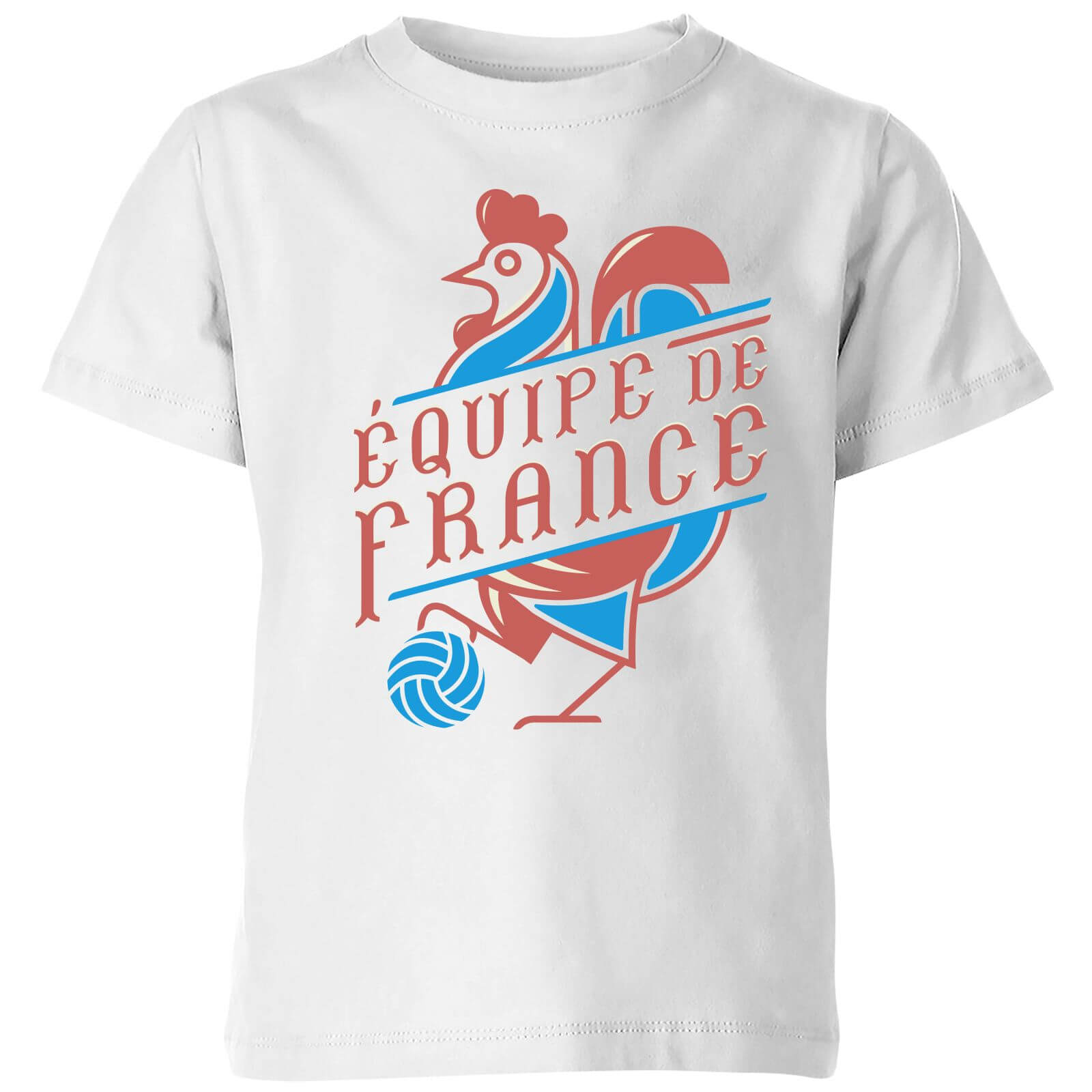 Equipe De France Kids' T-Shirt - White - 3-4 Years - White