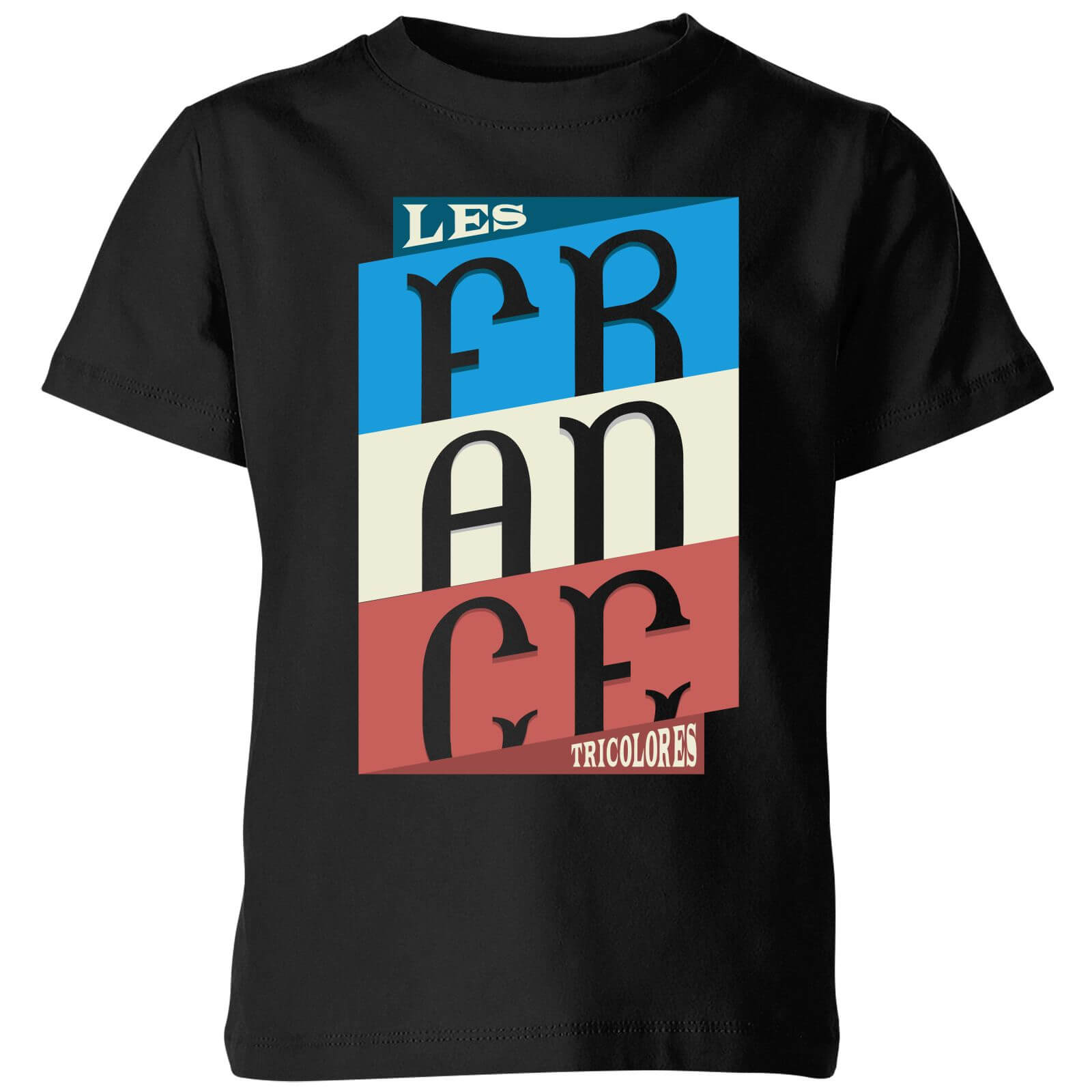 Les Tricolores Kids' T-Shirt - Black - 3-4 Years - Black