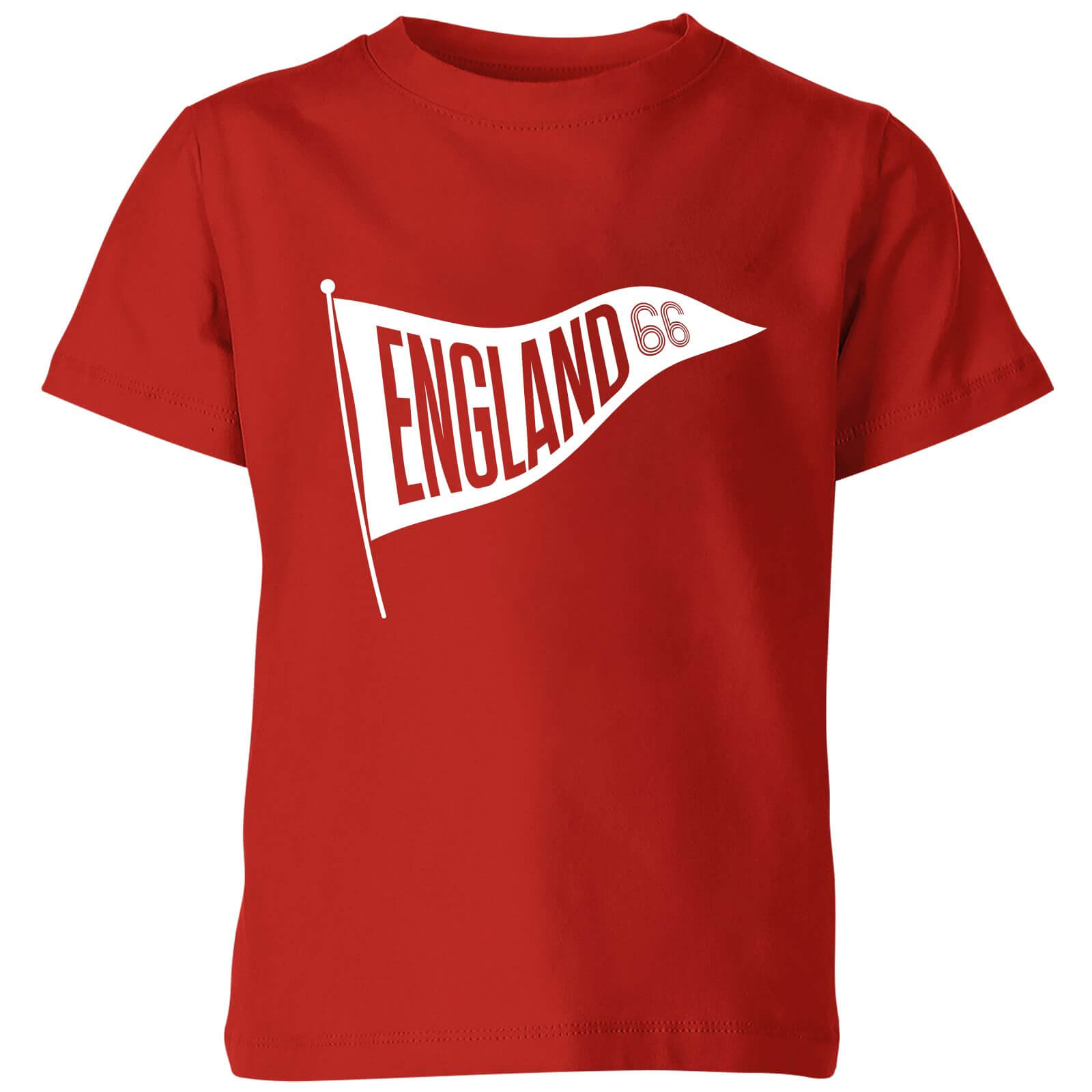 England Pennant Kids' T-Shirt - Red - 3-4 Years - Red