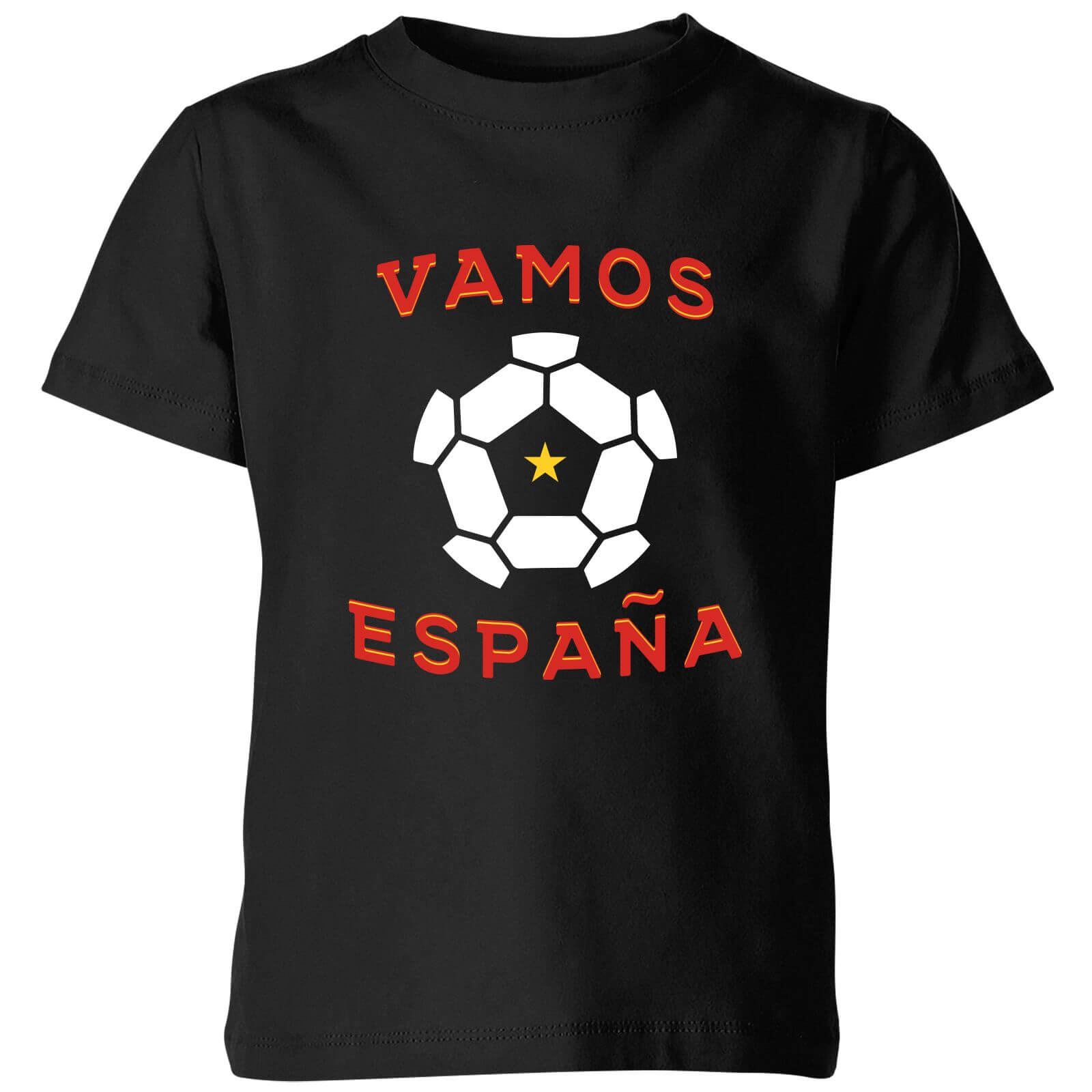 Vamos Espana Kids' T-Shirt - Black - 3-4 Years - Black