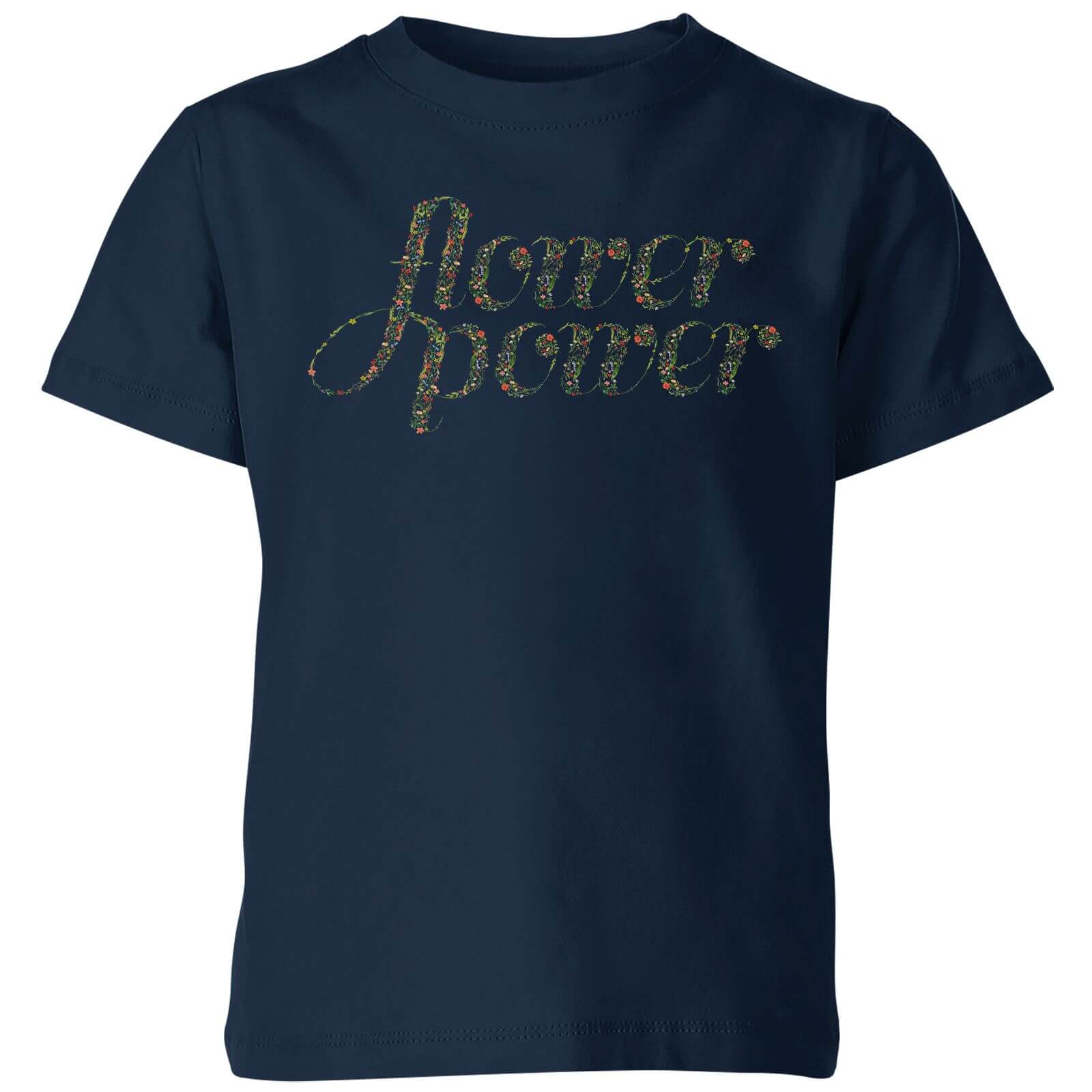 My Little Rascal Flower Power Kids' T-Shirt - Navy - 3-4 Years - Navy