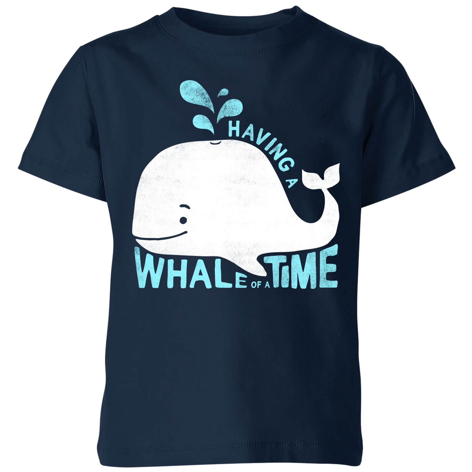 My Little Rascal Having A Whale Of A Time Kids' T-Shirt - Navy - 3-4 Years - Navy