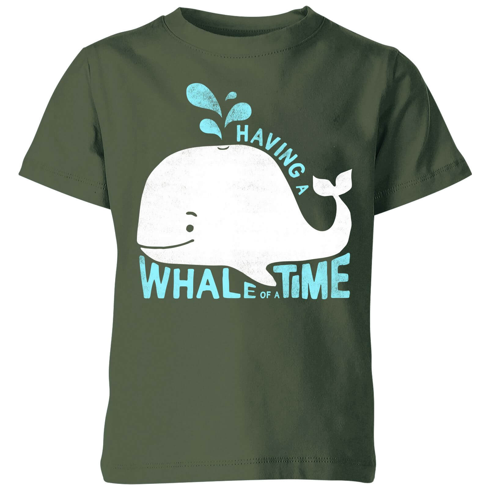My Little Rascal Having A Whale Of A Time Kids' T-Shirt - Forest Green - 3-4 Years - Forest Green