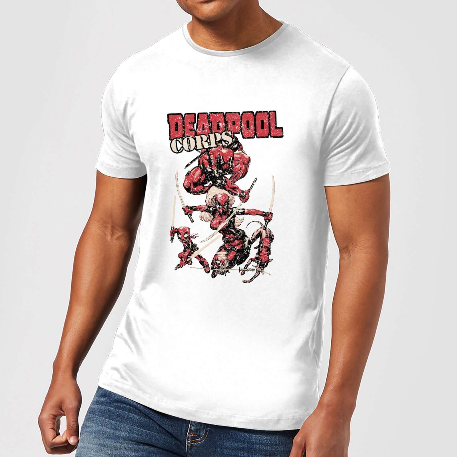 Marvel Deadpool Family Corps Herren T-Shirt - Weiß - XXL