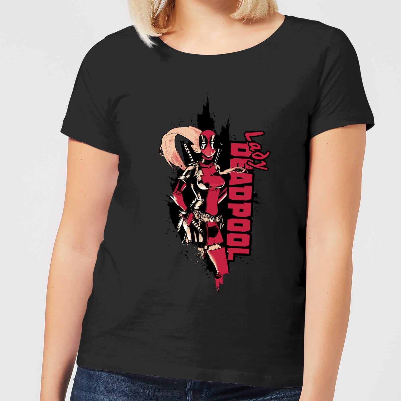 Marvel Deadpool Lady Deadpool Damen T-Shirt - Schwarz - XXL