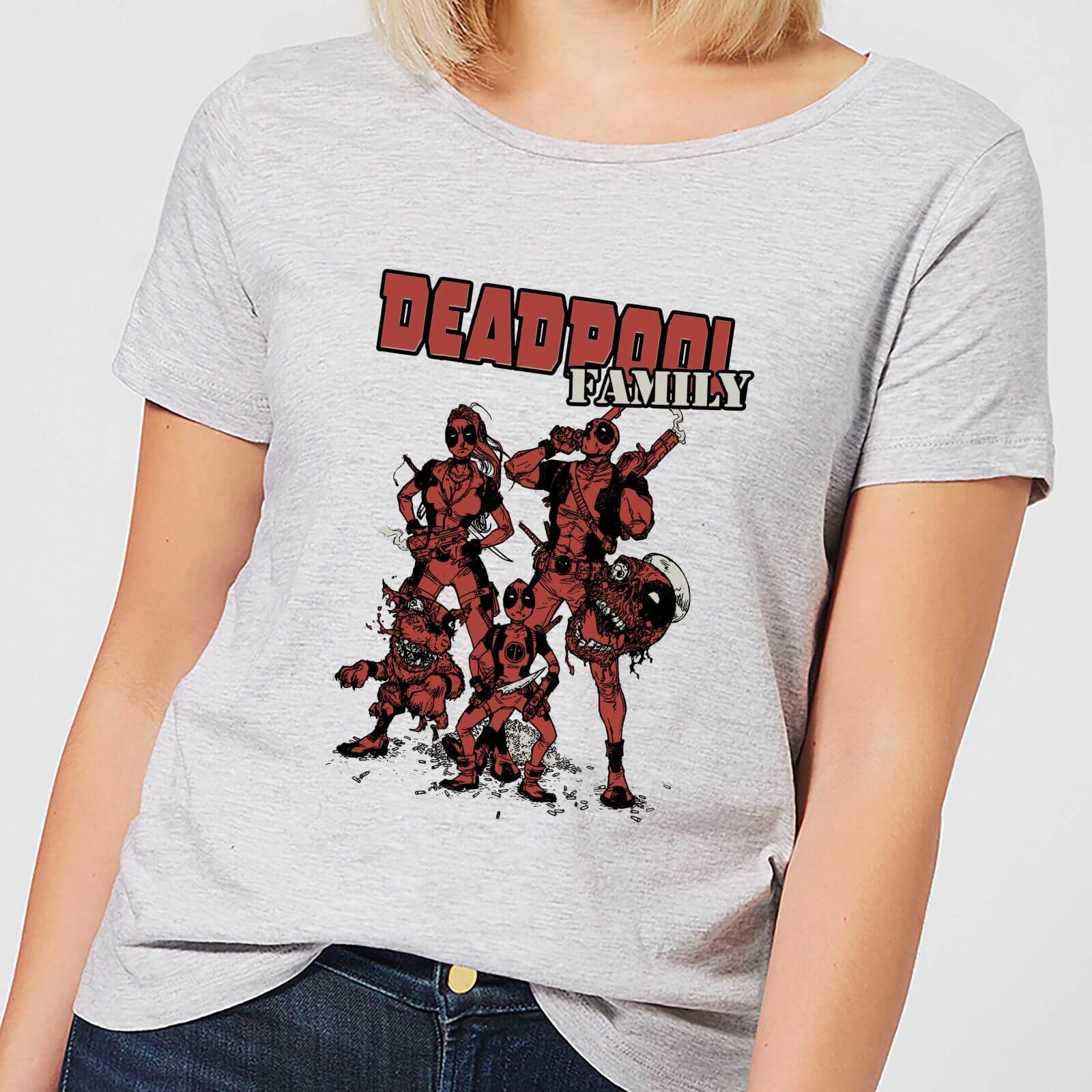 

T-Shirt Marvel Deadpool Family Group - Grigio - Donna - XL - Grigio