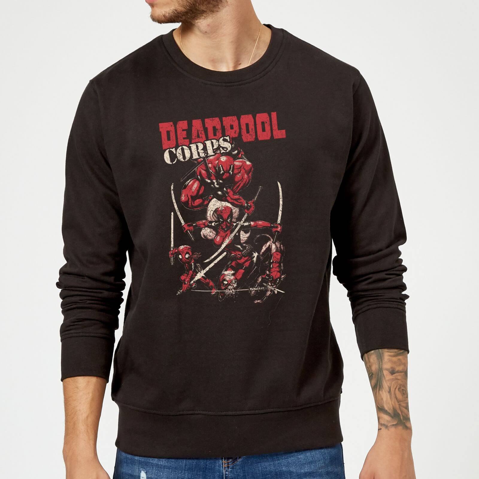 Marvel Deadpool Family Corps Sweatshirt - Black - M - Nero