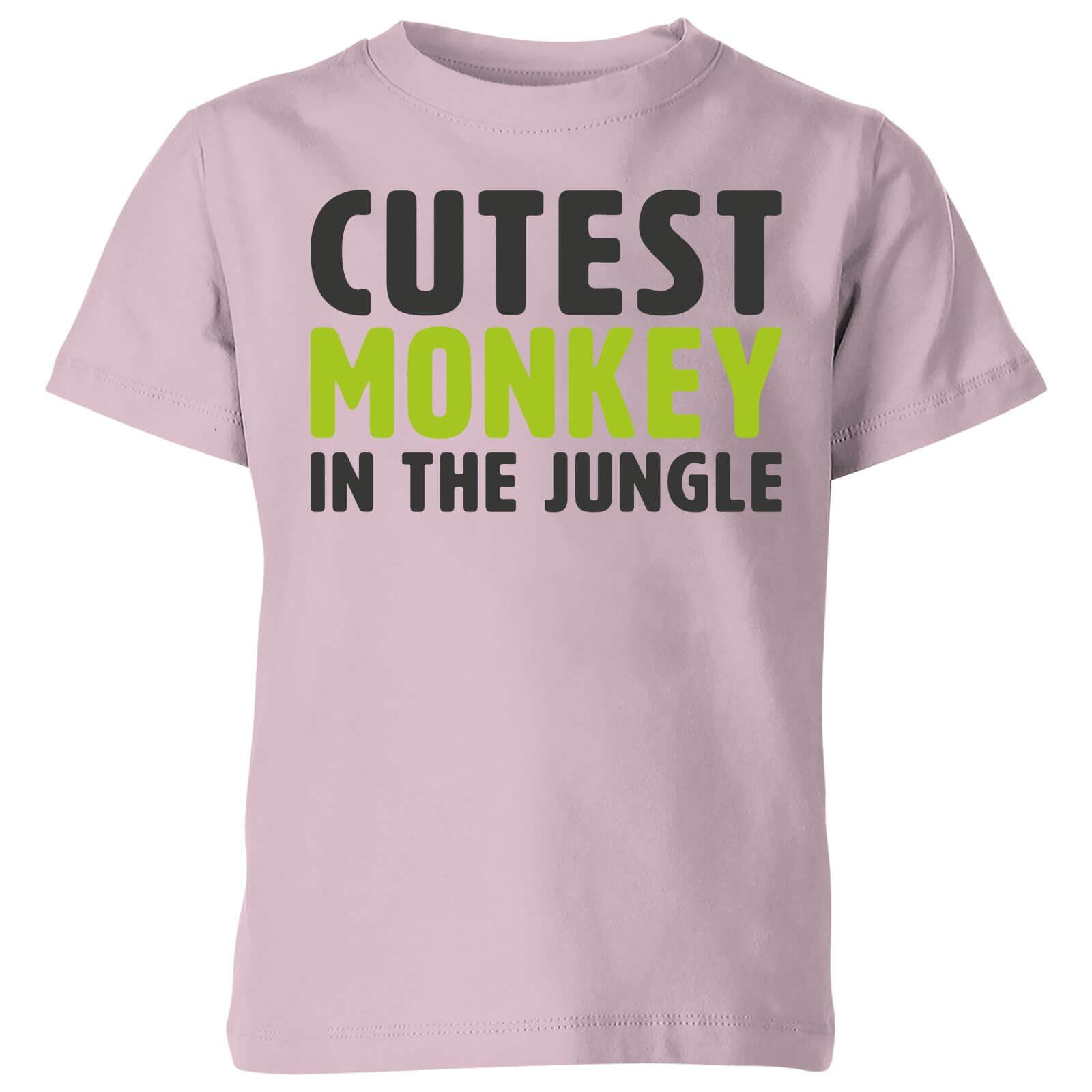 My Little Rascal Cutest Monkey In The Jungle - Baby Pink Kids' T-Shirt - 3-4 Years - Baby Pink