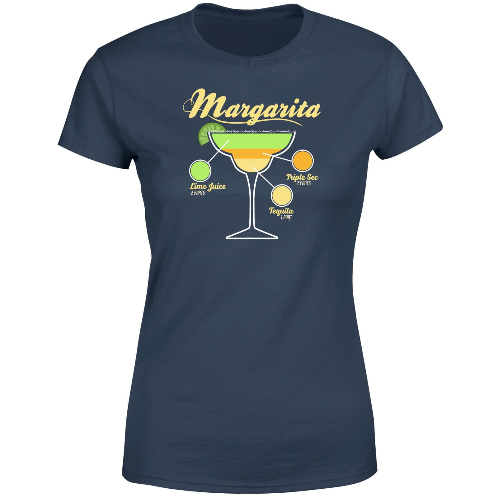 Infographic Margarita Women's T-Shirt - Navy - XXL - Navy
