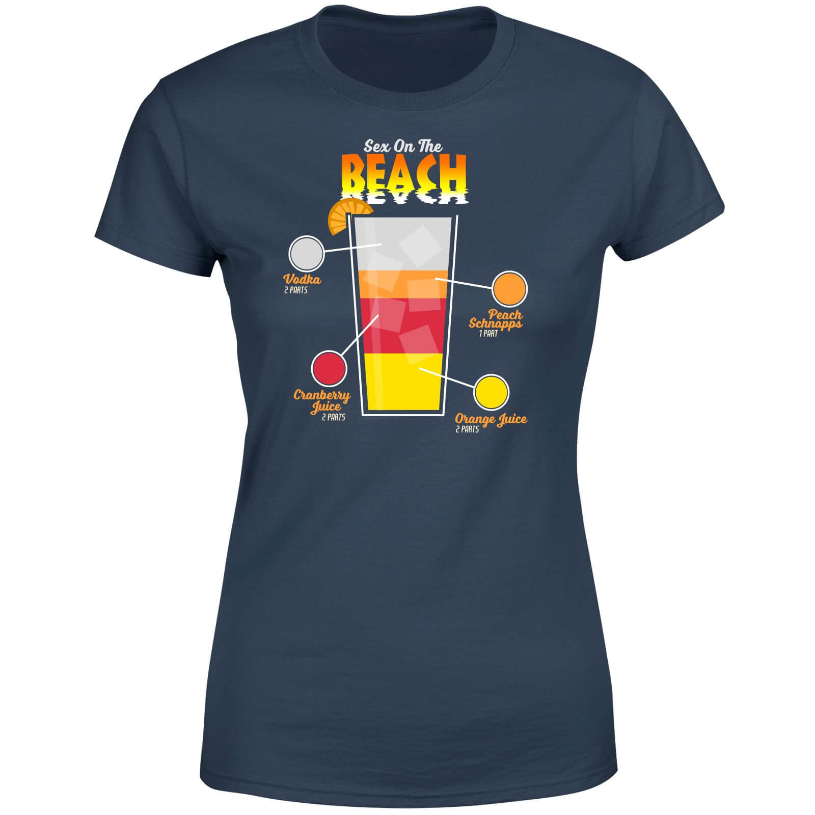 Infographic Sex On The Beach Women's T-Shirt - Navy - M - Navy