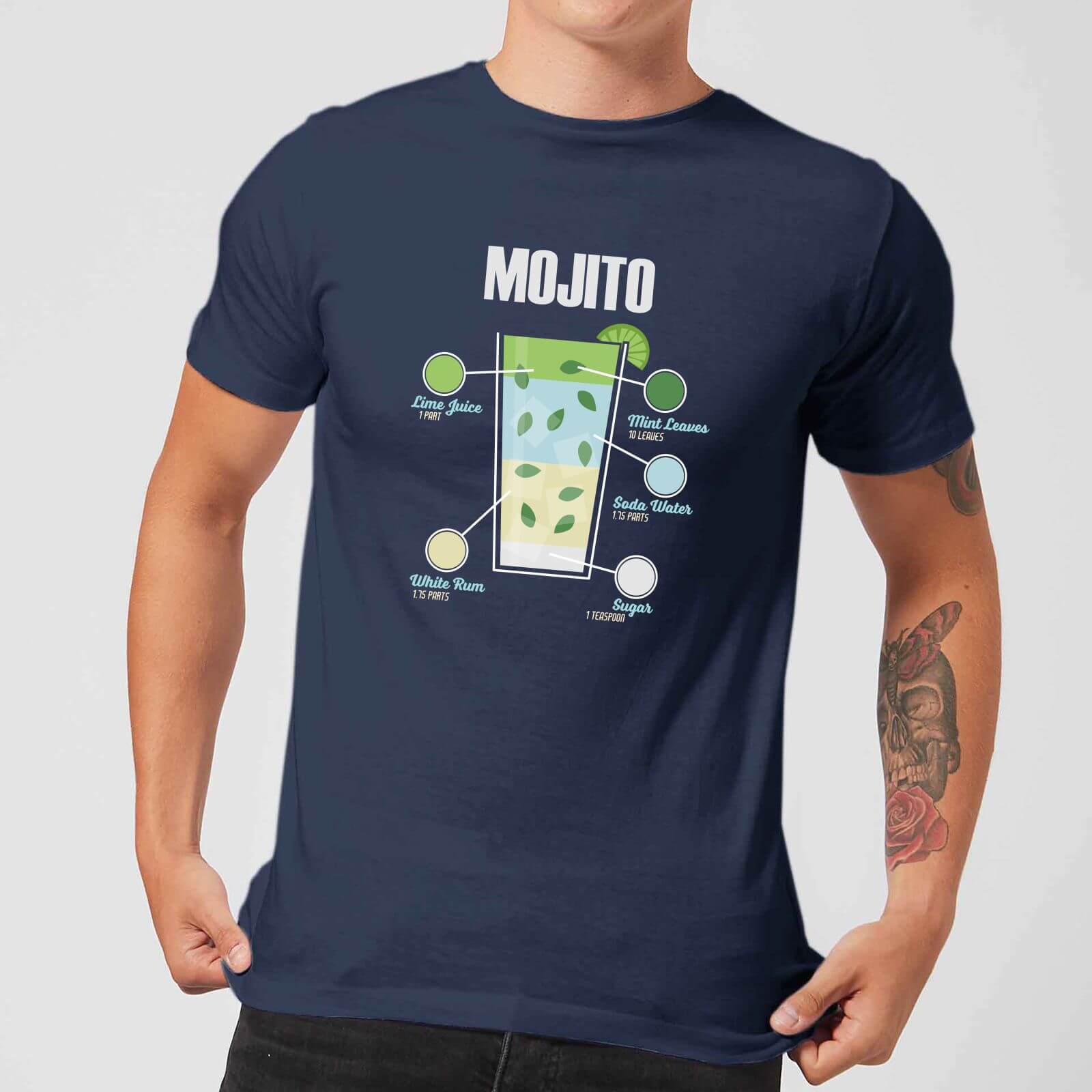 Mojito Men's T-Shirt - Navy - S - Navy