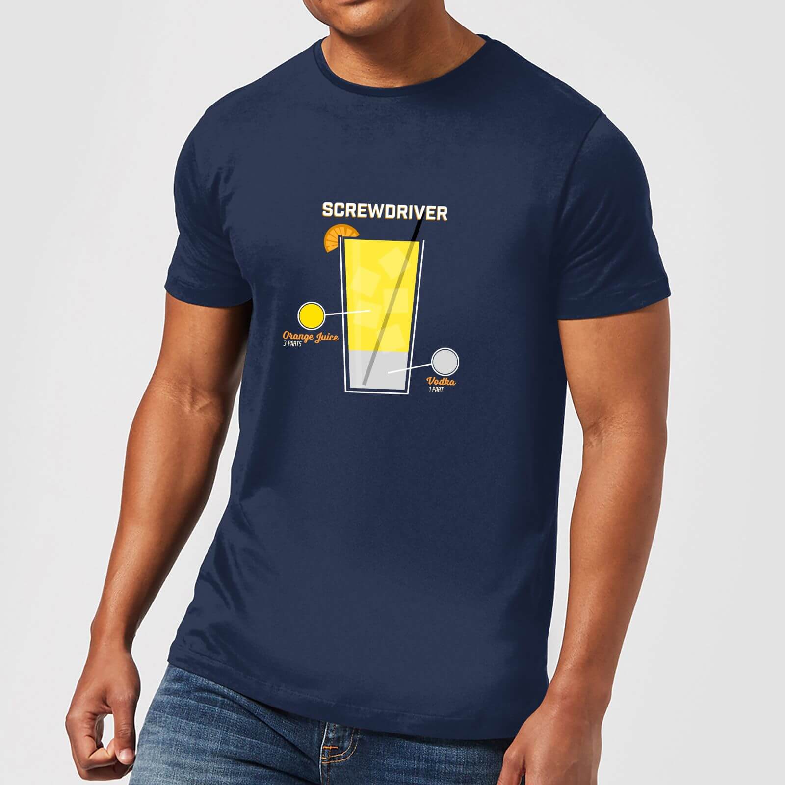 Infographic Screwdriver Men's T-Shirt - Navy - XXL - Navy