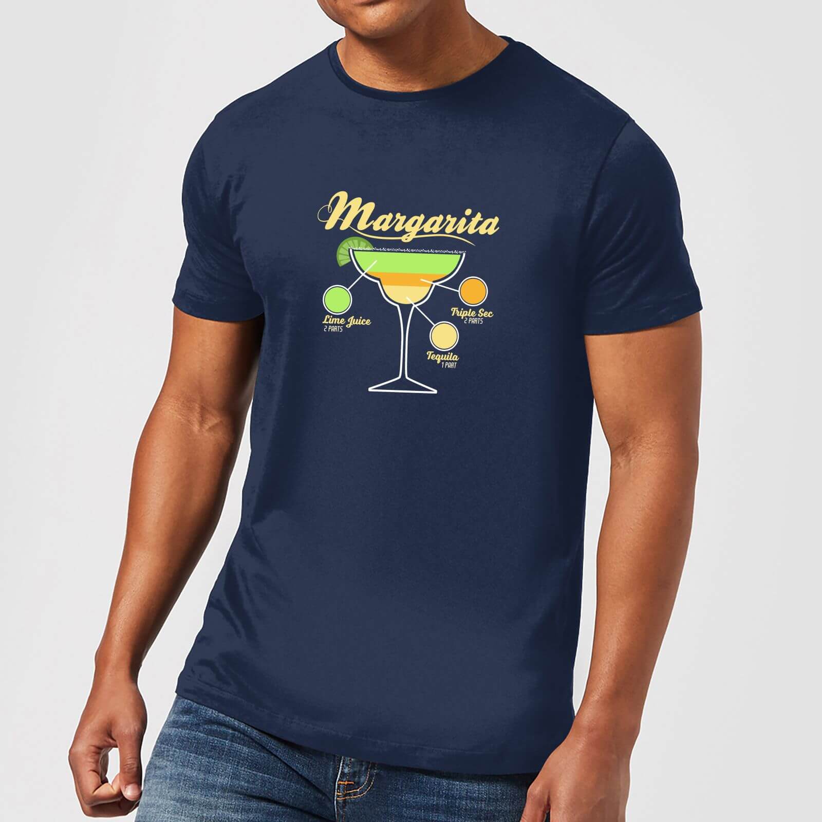 Infographic Margarita Men's T-Shirt - Navy - S - Navy