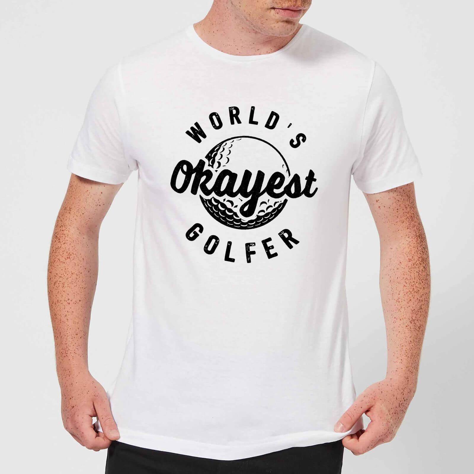 World's Okayest Golfer Men's T-Shirt - White - 3XL - Blanc