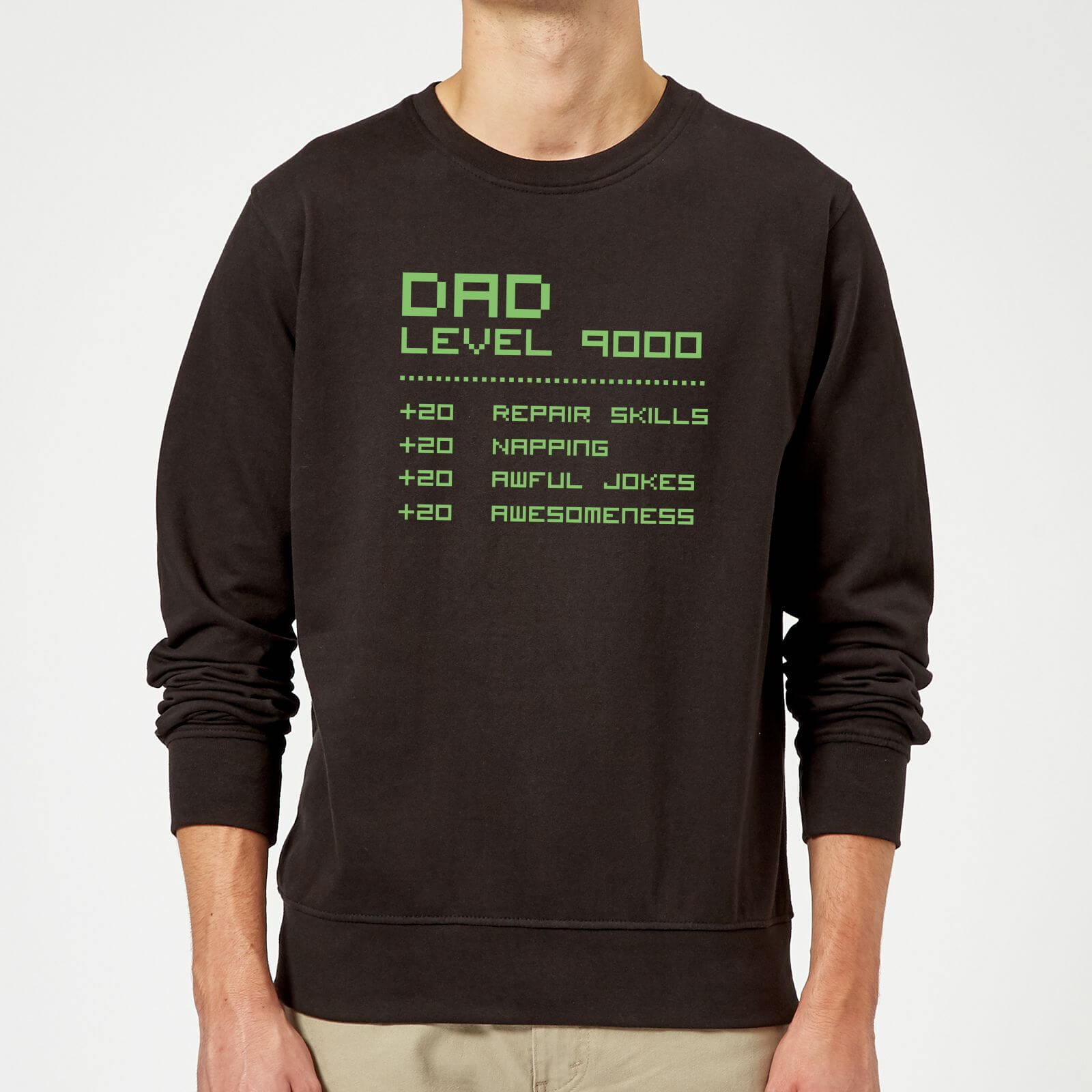 Dad Level Up Sweatshirt - Black - 5XL - Black