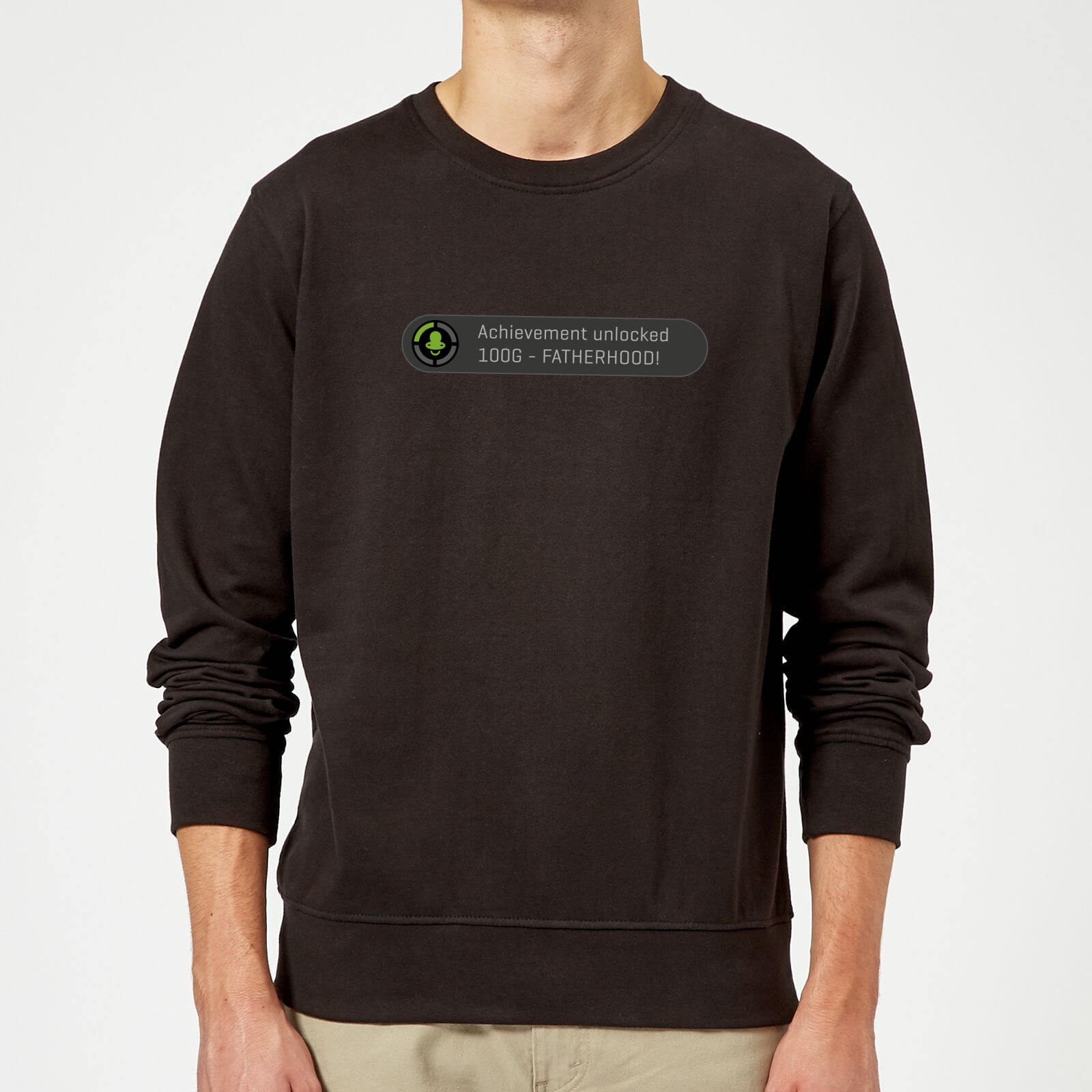 Achievement Unlocked -Fatherhood Sweatshirt - Black - 5XL - Black