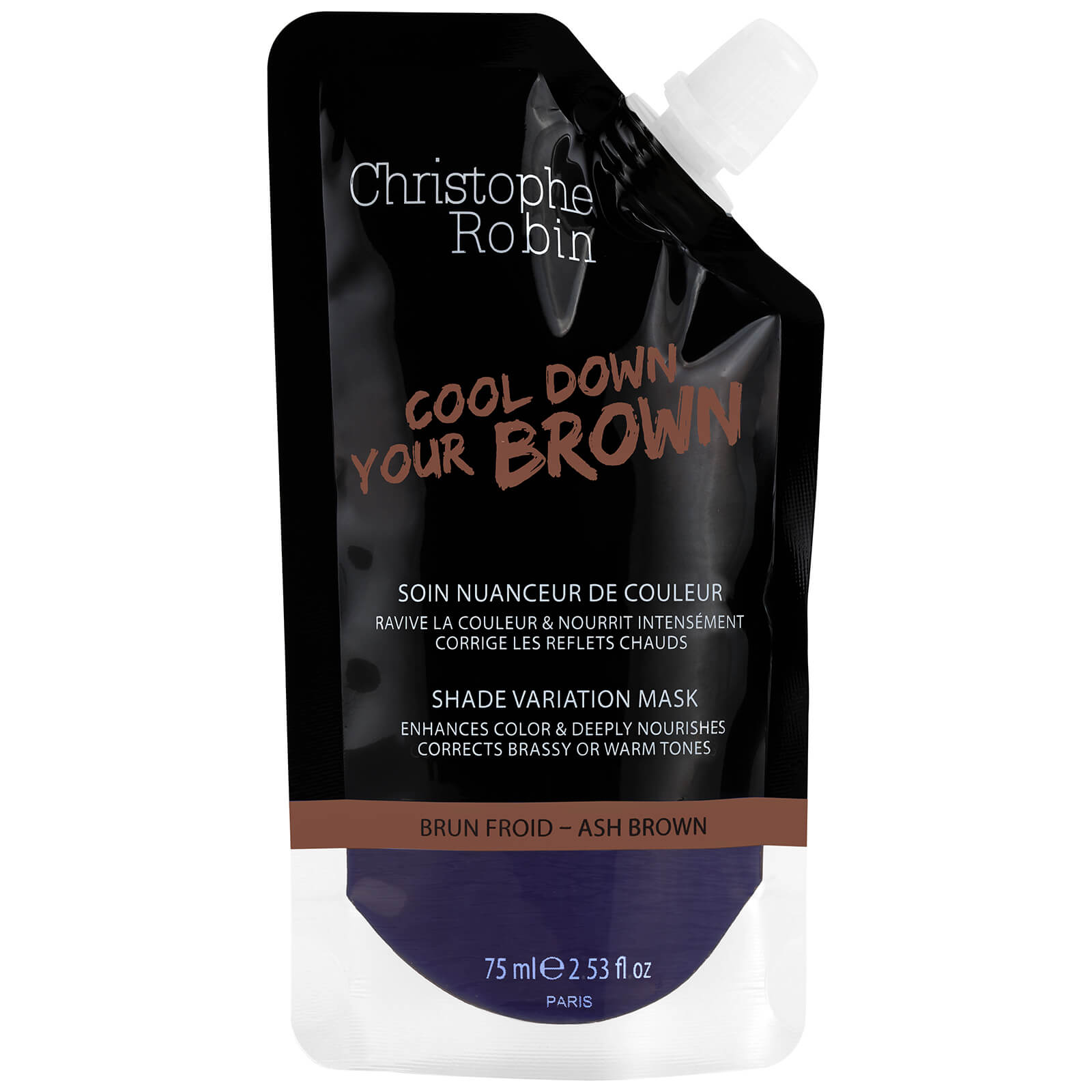 Click to view product details and reviews for Christophe Robin Shade Variation Mask Ash Brown Pocket 75ml.