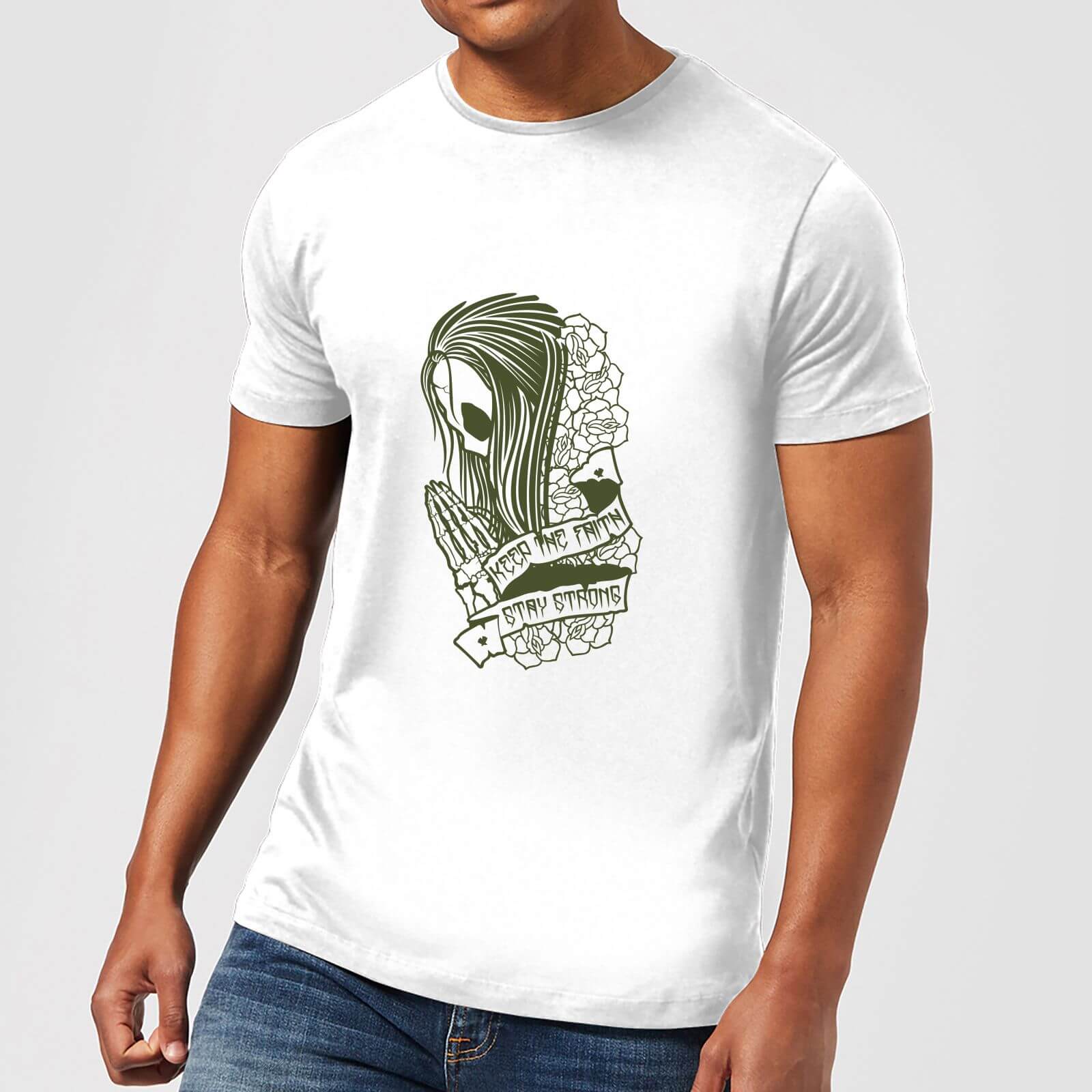 

Stay Strong Keep The Faith Men's T-Shirt - White - 5XL - Bianco
