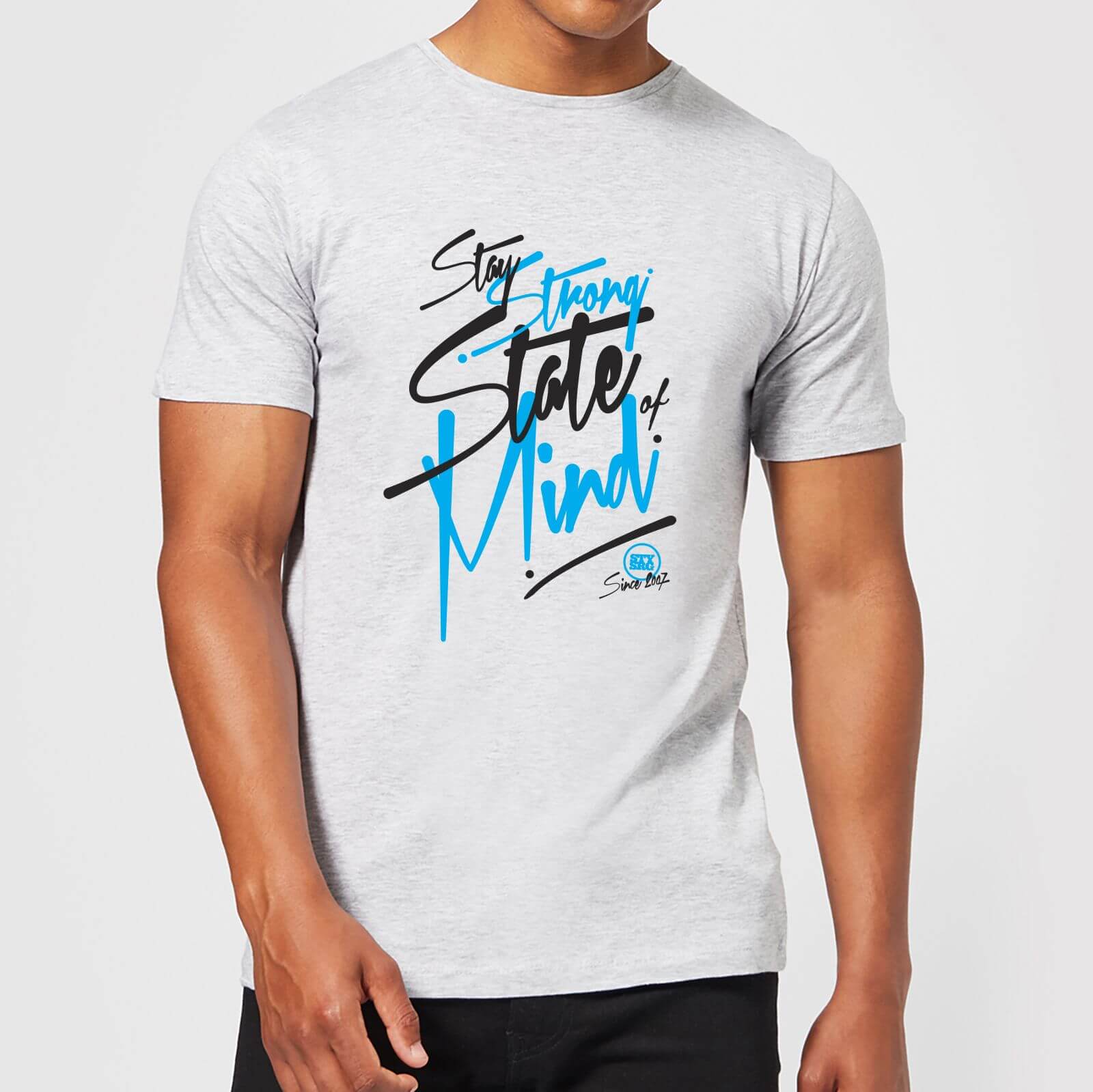 Stay Strong State Of Mind Men's T-Shirt - Grey - 3XL - Gris
