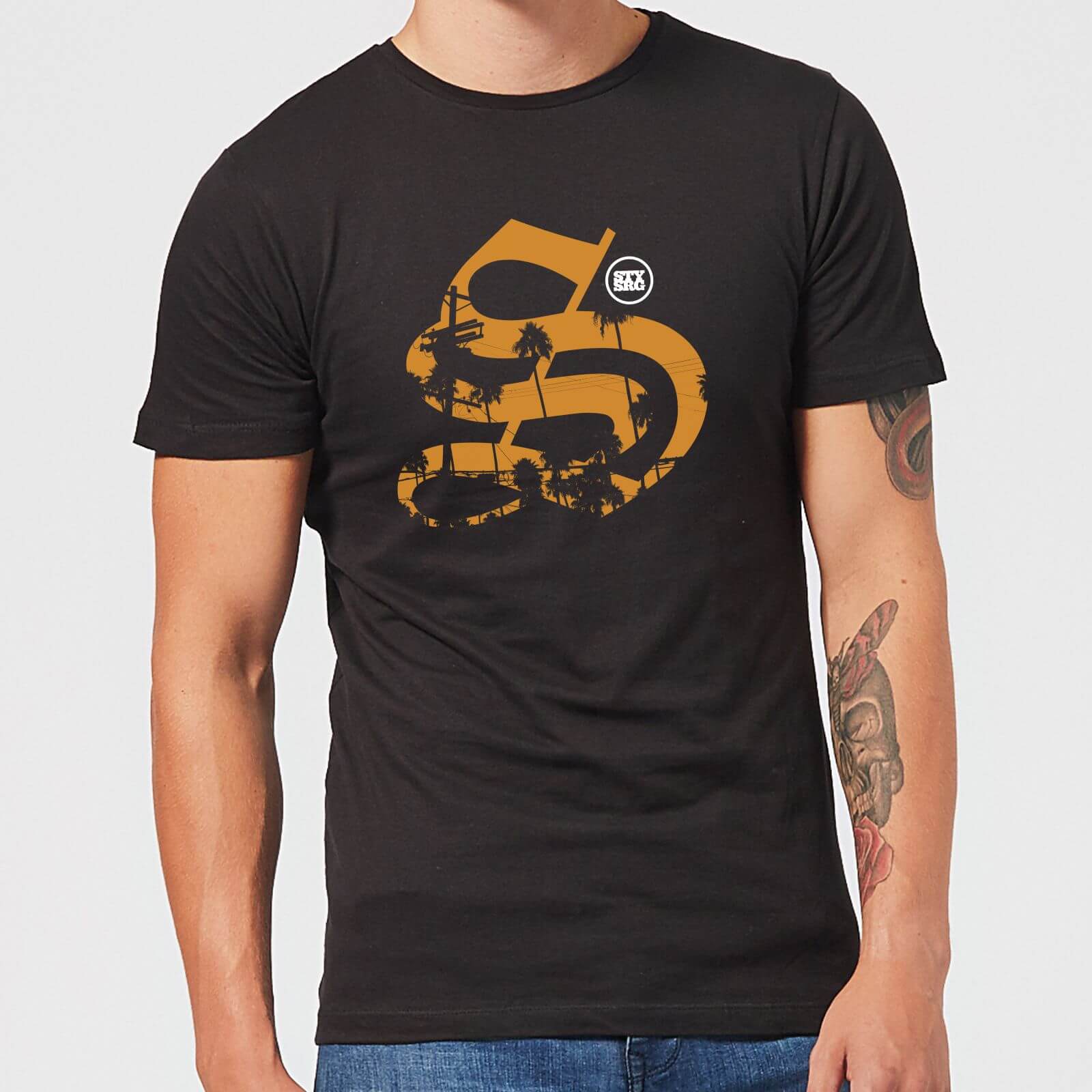 

Stay Strong Palm Logo Men's T-Shirt - Black - XS - Nero