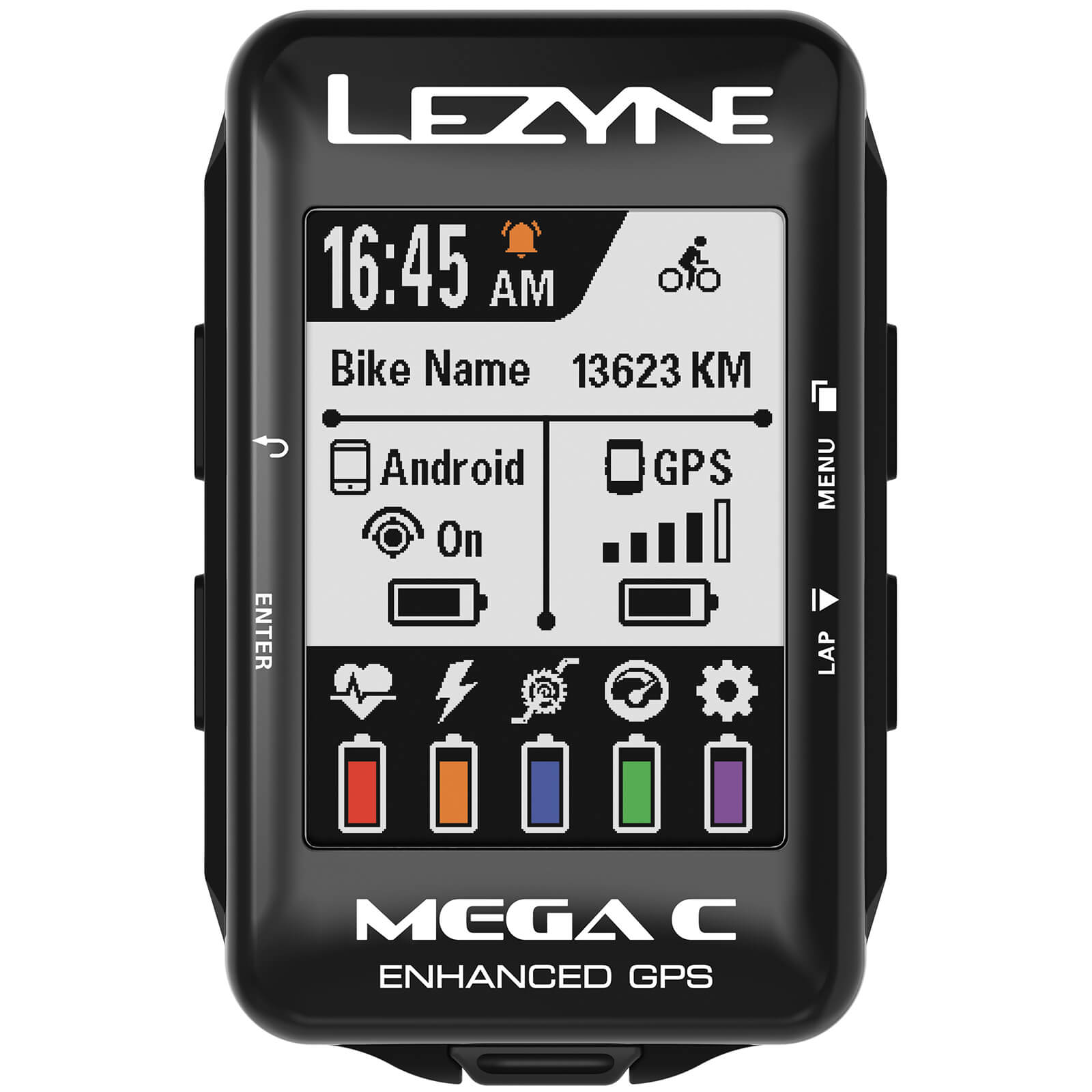 Lezyne Mega Colour GPS Cycle Computer Loaded Bundle