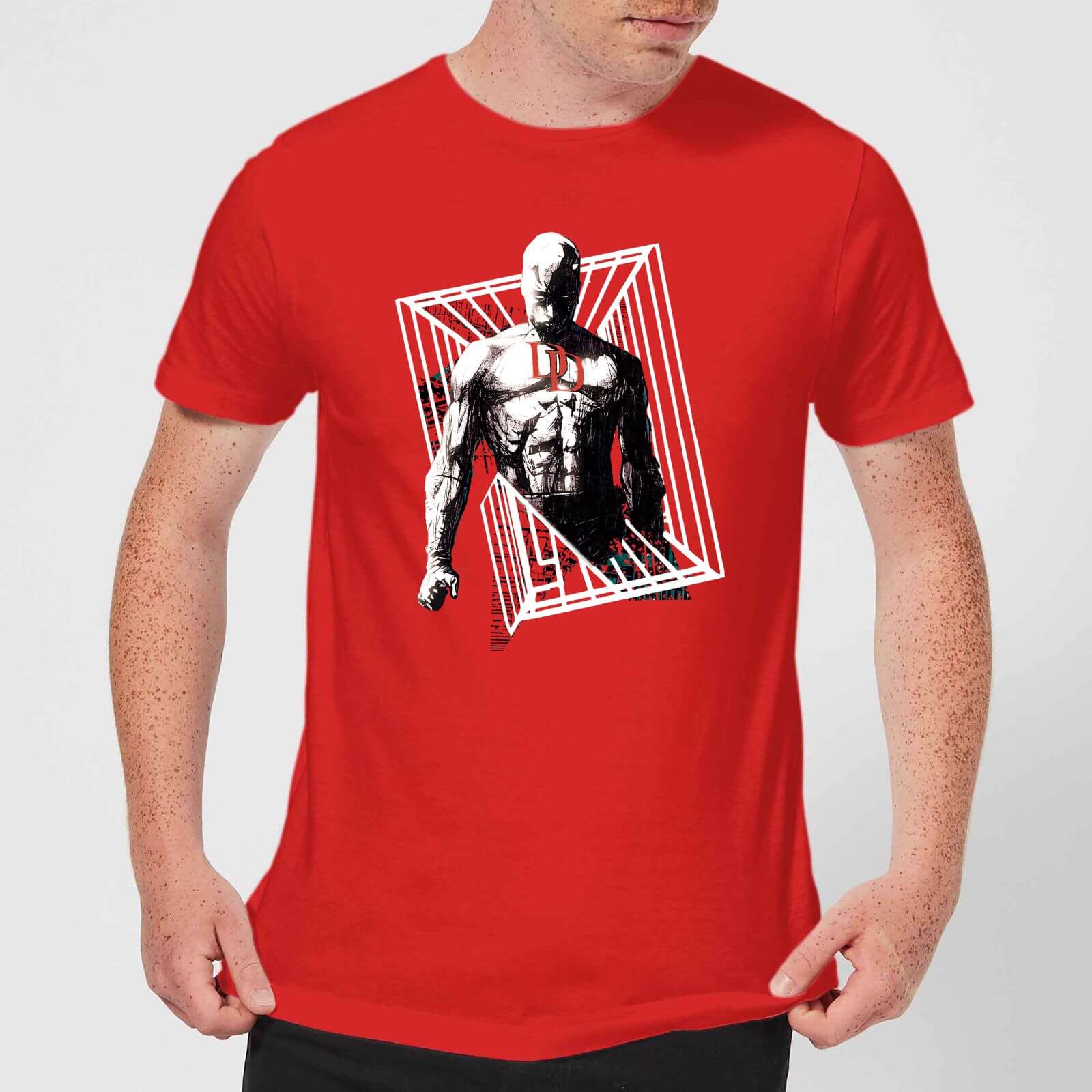 

T-Shirt Marvel Knights Daredevil Cage - Rosso - Uomo - S - Rosso