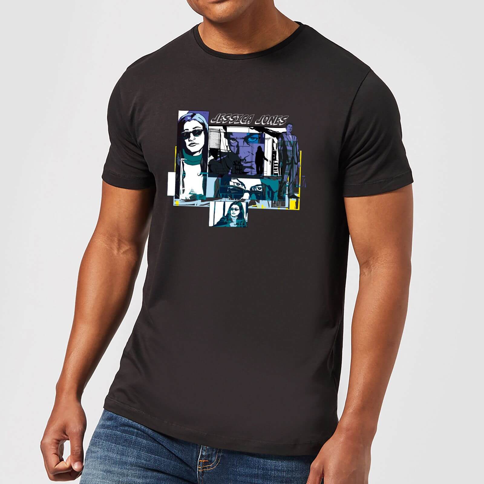 

Marvel Knights Jessica Jones Comic Panels T-Shirt Uomo - Nero - XL