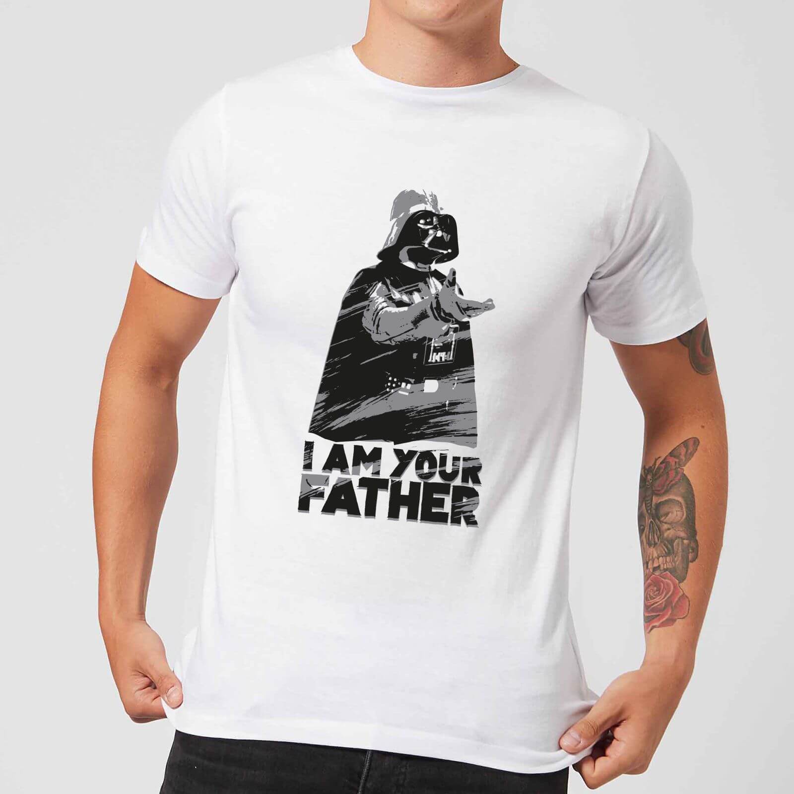 Camiseta Star Wars Darth Vader I Am Your Father Sketch - Hombre - Blanco - M - Blanco