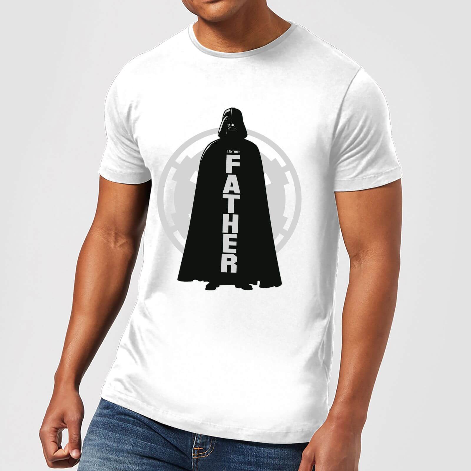 Star Wars Darth Vader Father Imperial Men's T-Shirt - White - 3XL - White