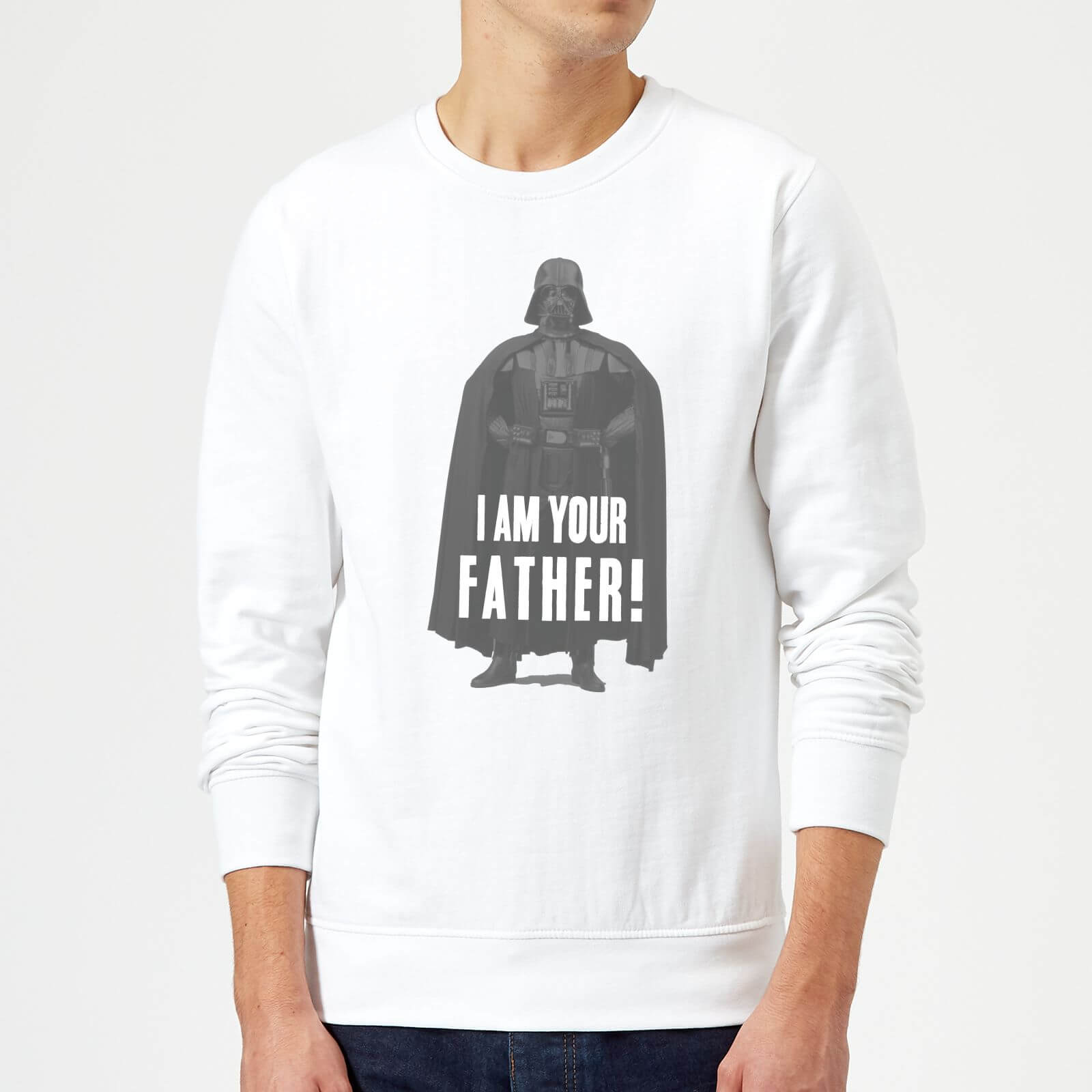 Star Wars Darth Vader I Am Your Father Pose Sweatshirt - White - M