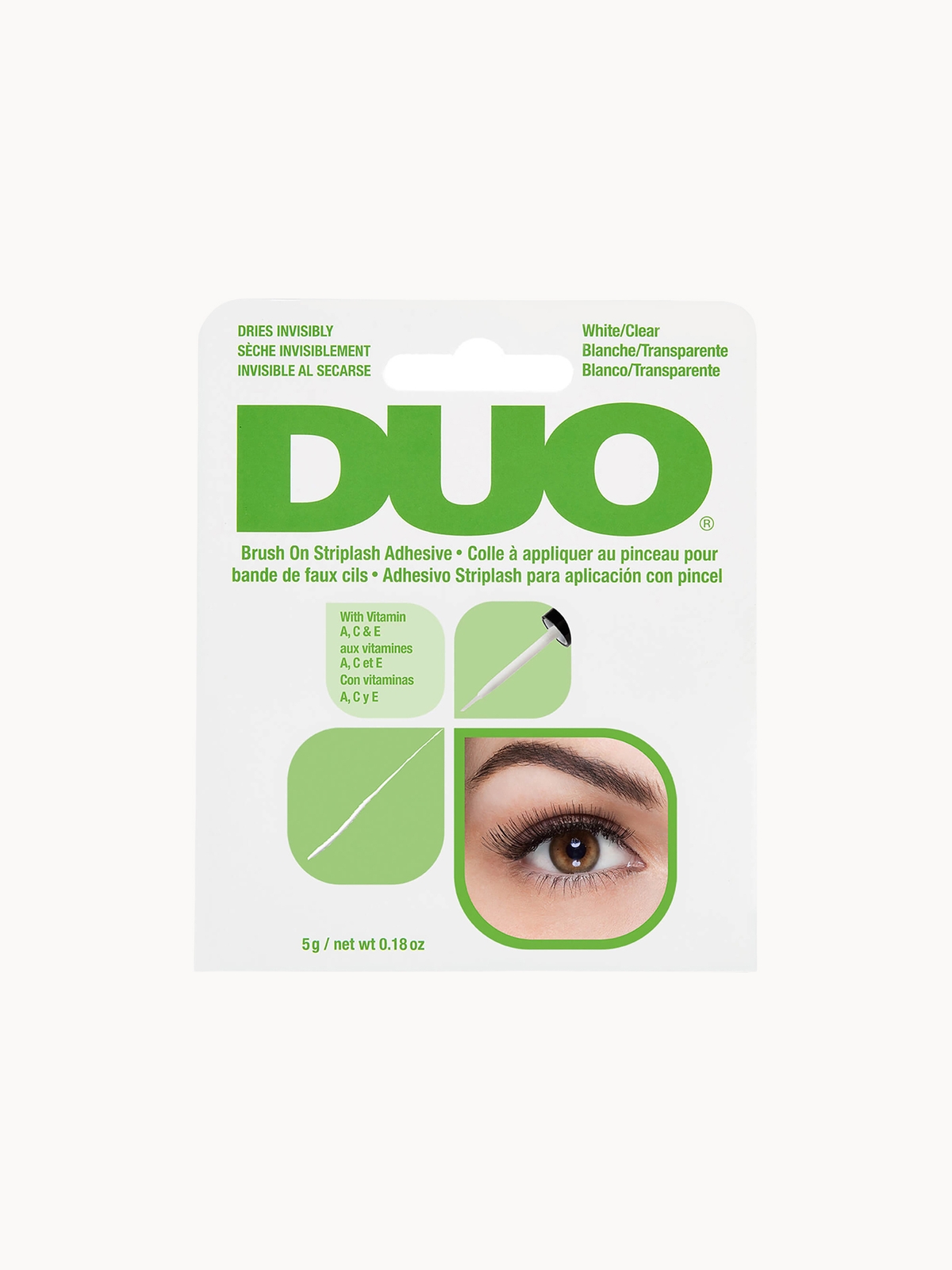 Duo Brush On Striplash Adhesive - White/Clear (5g)