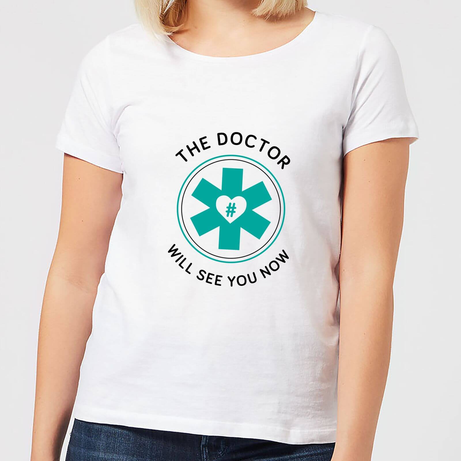 THE DOCTOR Women's T-Shirt - White - XL - White