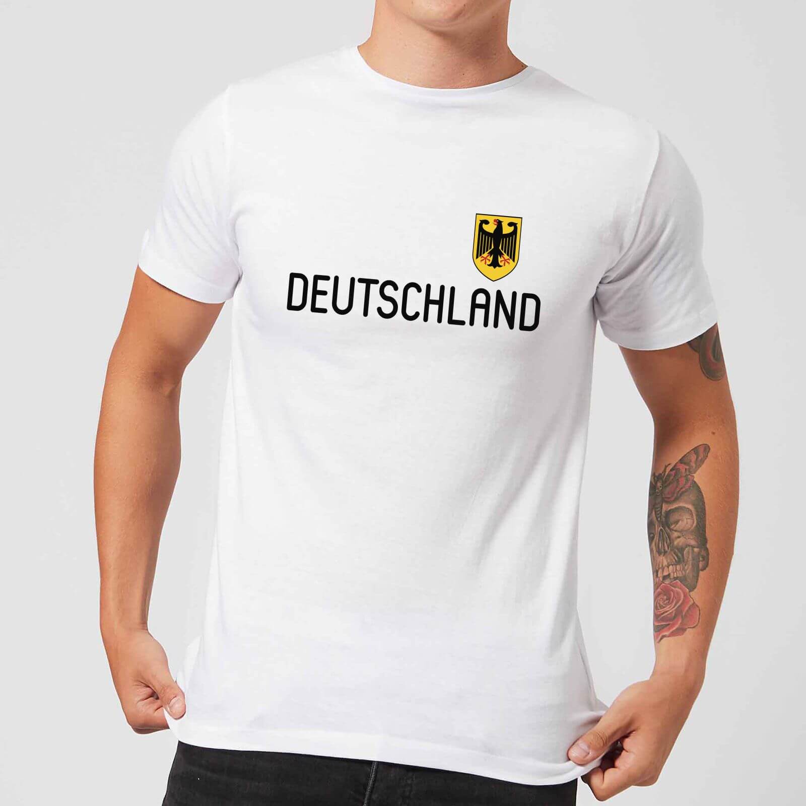T-Shirt Homme Toffs Allemagne - Blanc - 3XL - Blanc