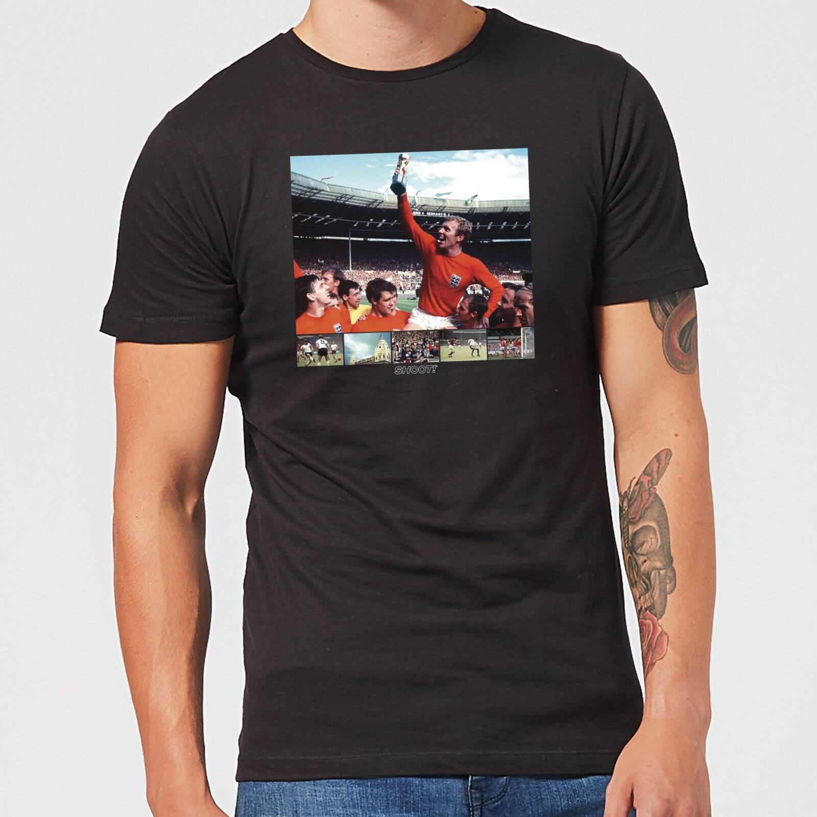 

Shoot! England Men's T-Shirt - Black - XS