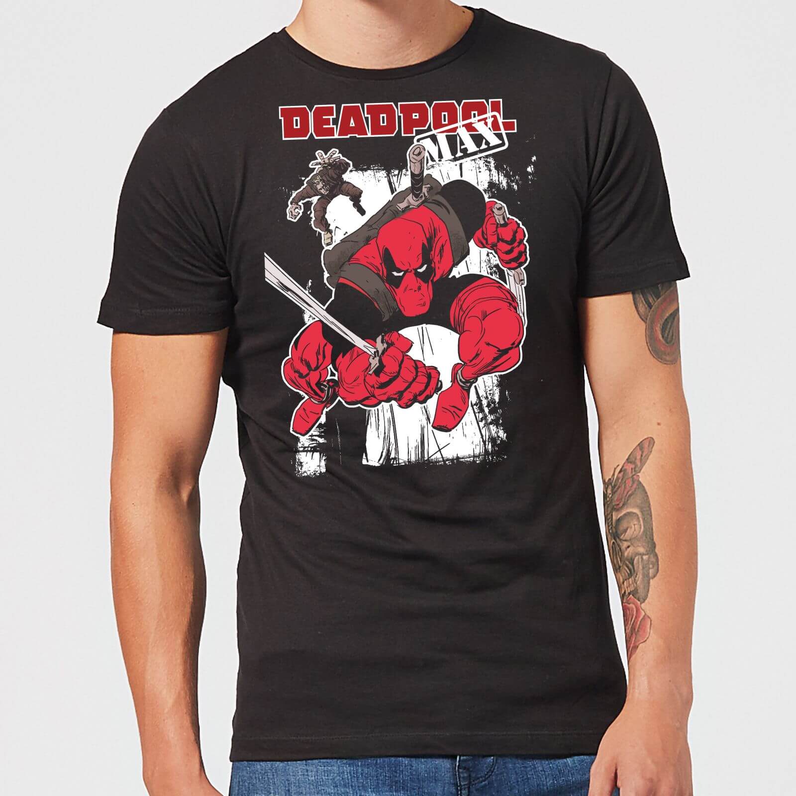 Marvel Deadpool Max T-Shirt Uomo - Nero - XL
