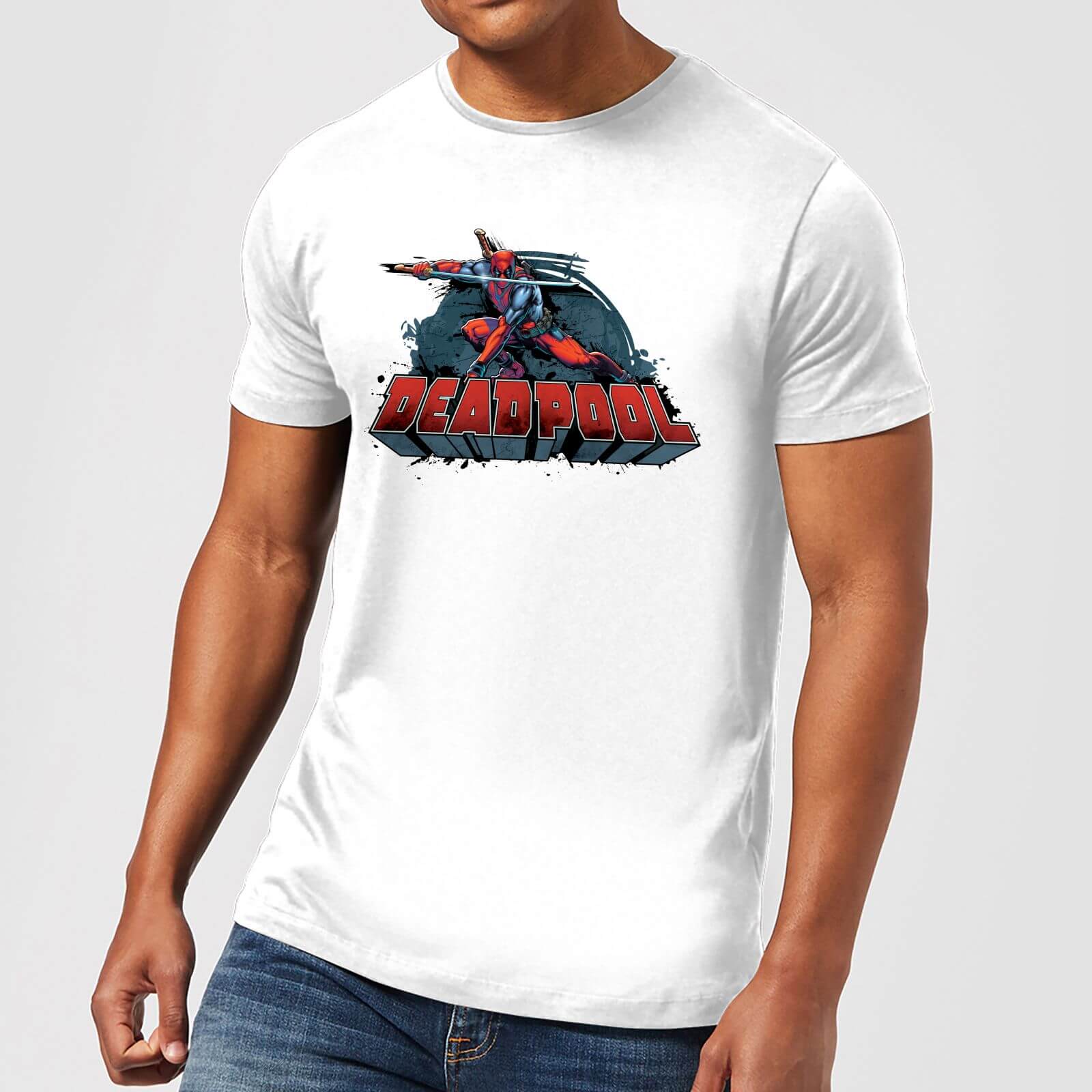 

T-Shirt Marvel Deadpool Sword Logo - Bianco - Uomo - XL