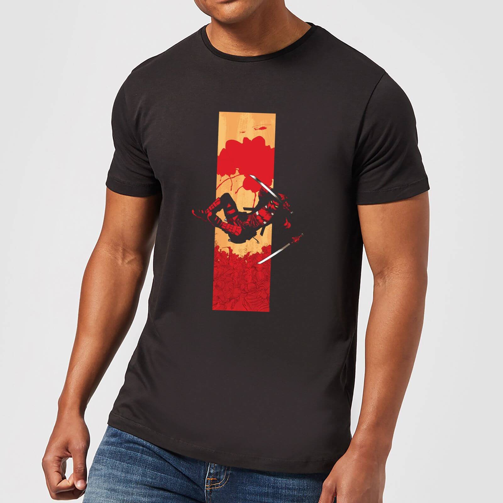 

Marvel Deadpool Blood Strip T-Shirt Uomo - Nero - XL