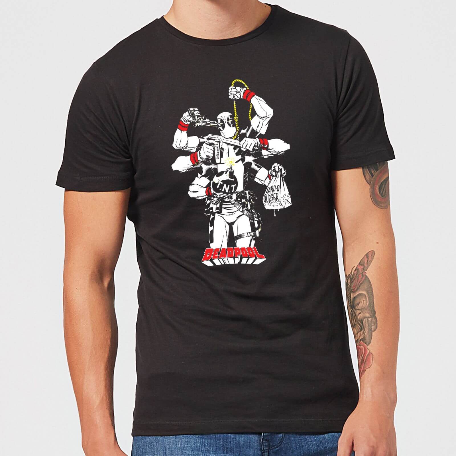 

Marvel Deadpool Multitasking T-Shirt Uomo - Nero - XL