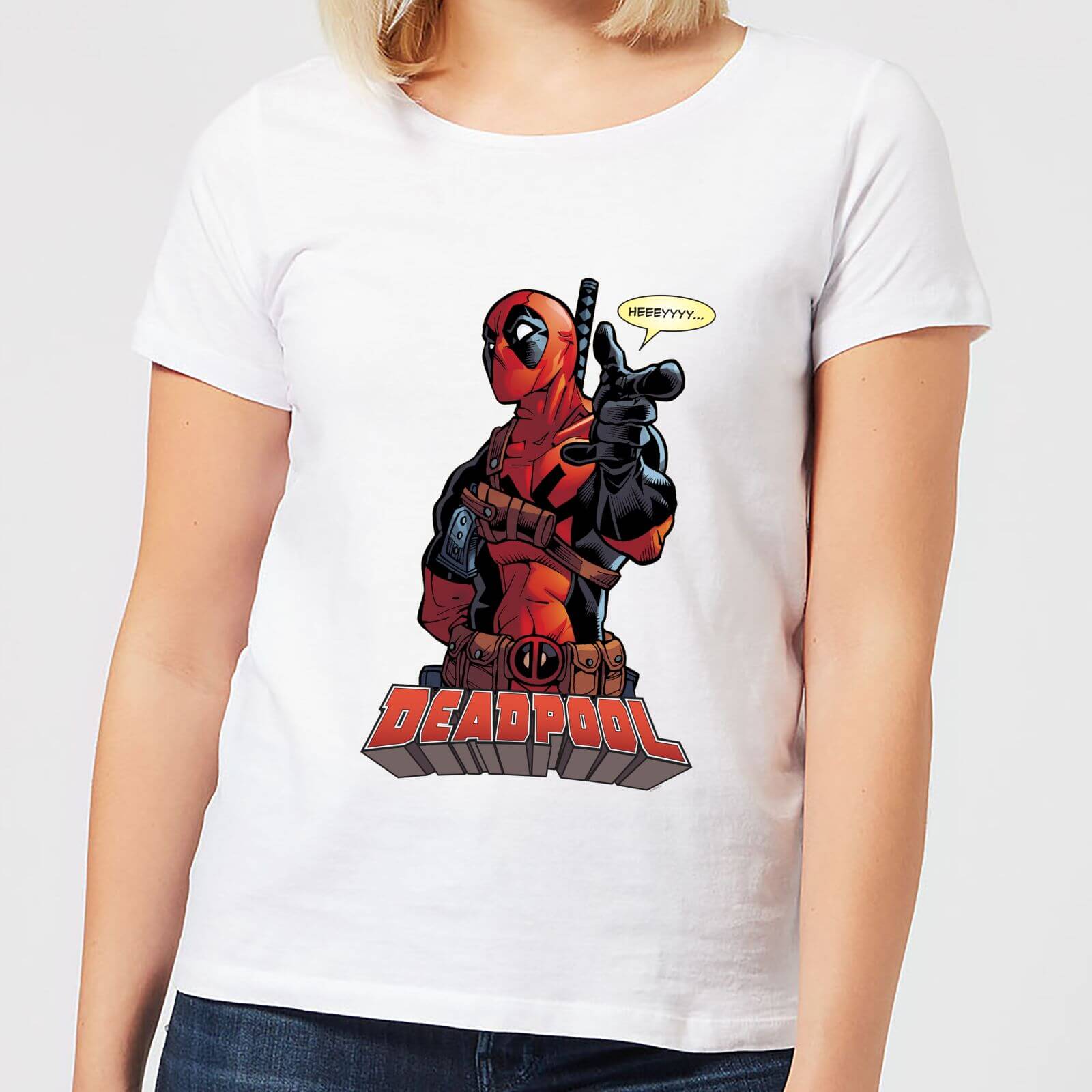 

T-Shirt Marvel Deadpool Hey You - Bianco - Donna - XXL